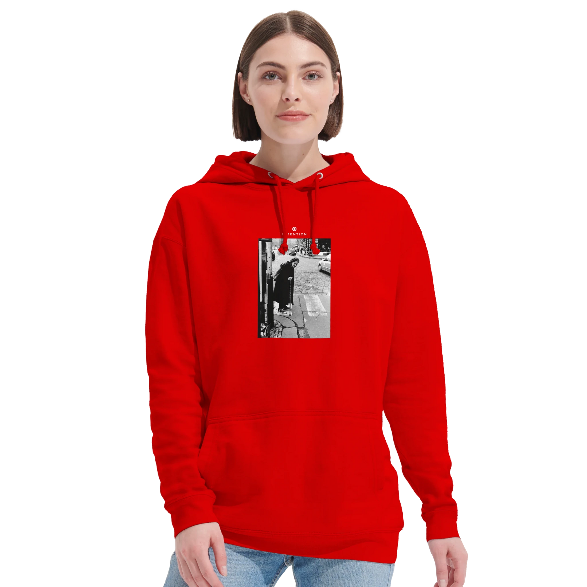 Respect - "Old Star" Hoodie Bright Red XS 5