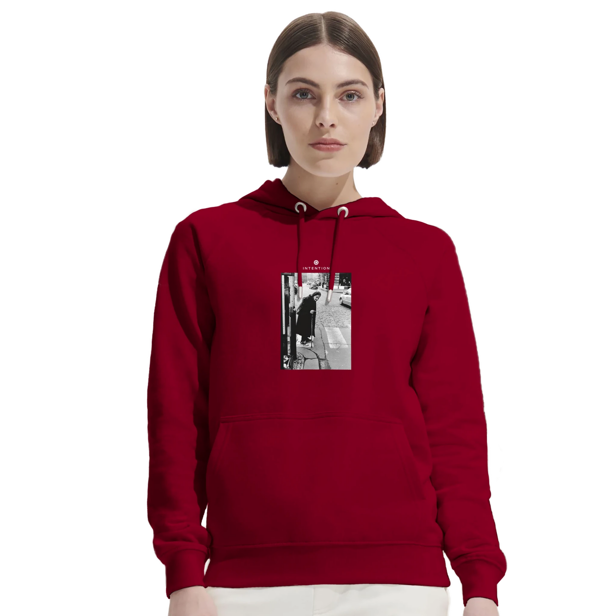 Respect - "Old Star" Hoodie Burgundy XS 5