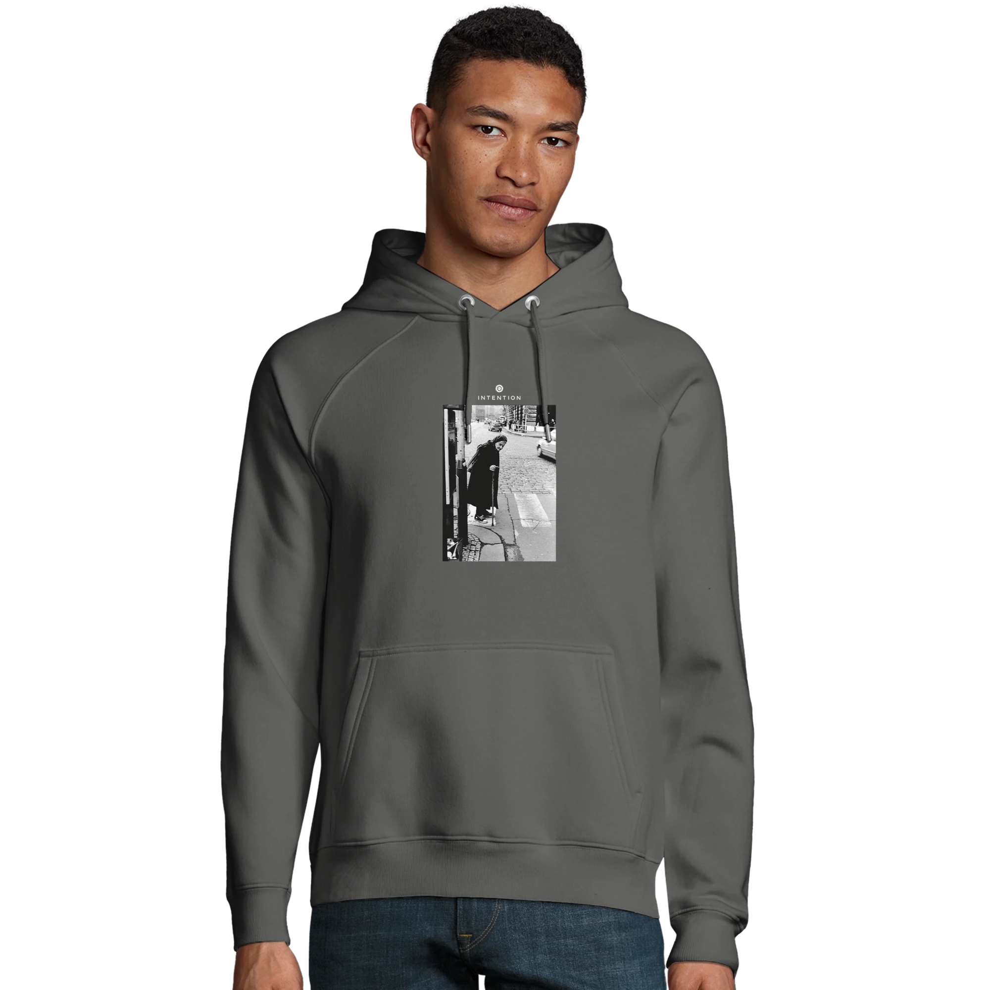 Respect - "Old Star" Hoodie charcoal melange XS 3