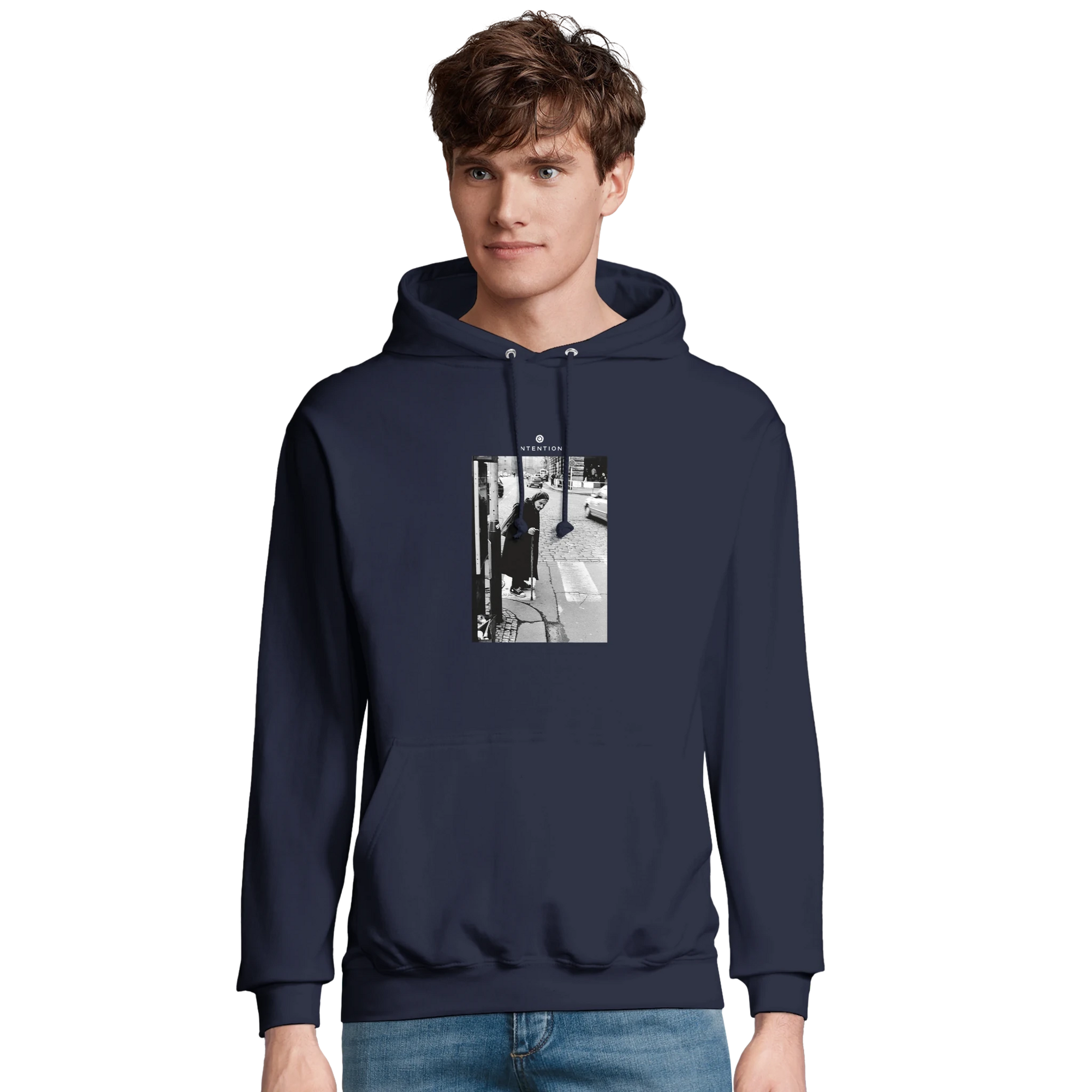 Respect - "Old Star" Hoodie French Navy XS 3