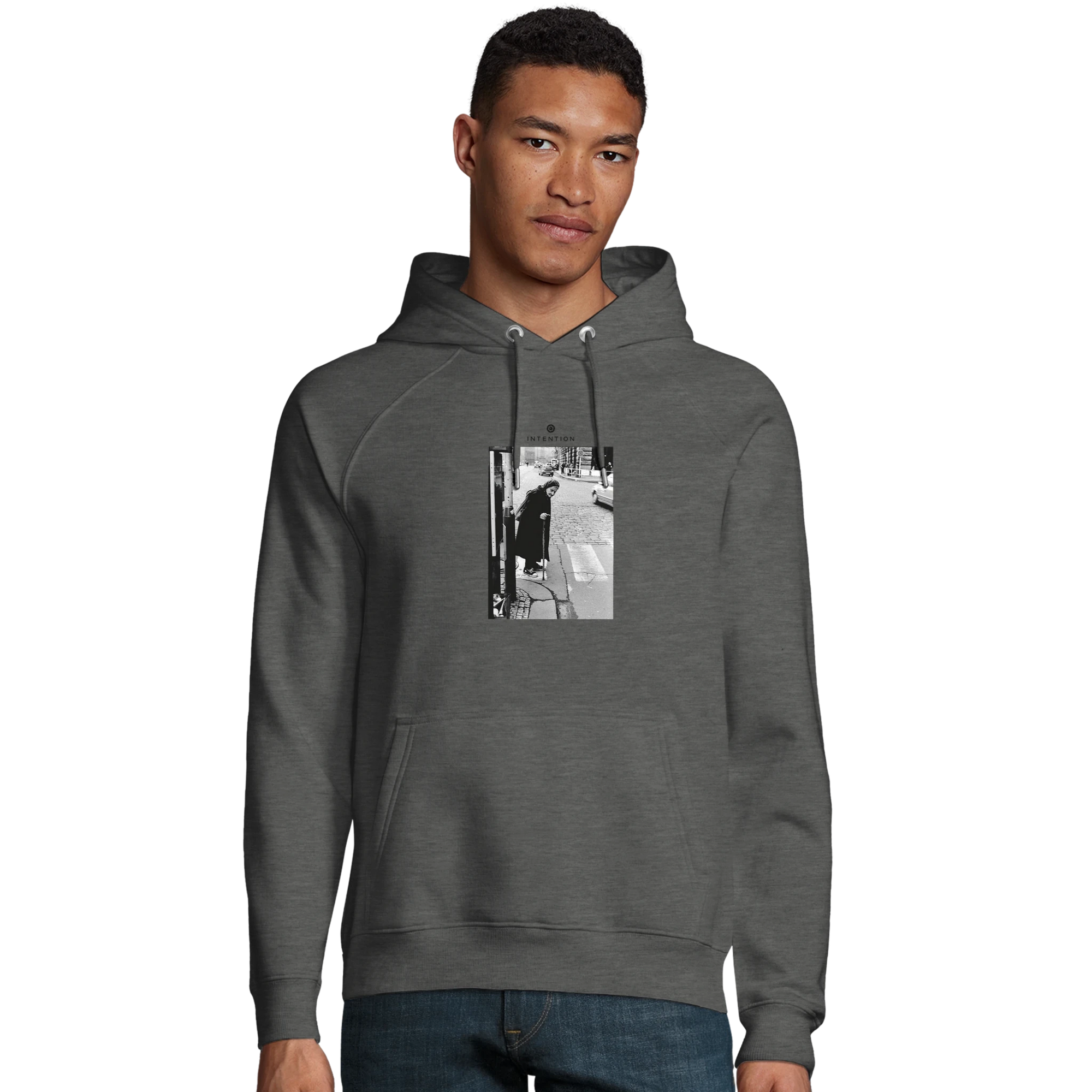 Respect - "Old Star" Hoodie Grey Melange XS 3