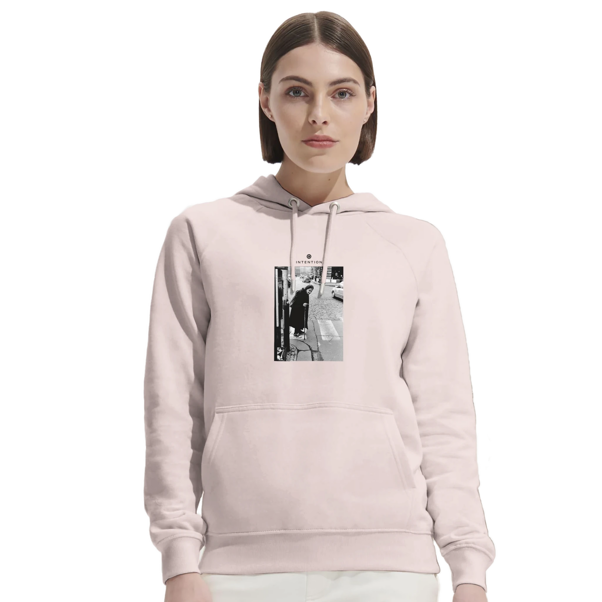 Respect - "Old Star" Hoodie Pale Pink XS 5