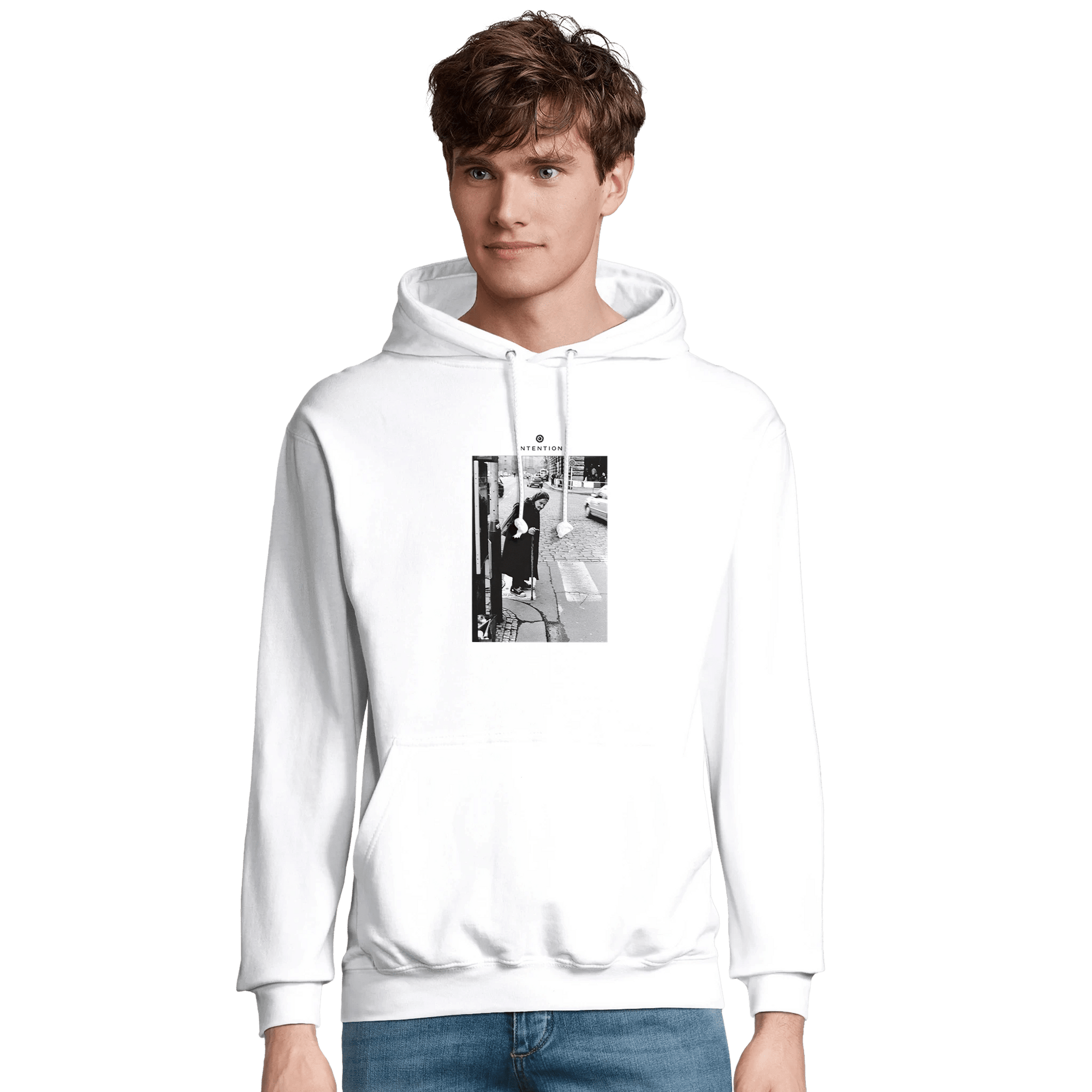 Respect - "Old Star" Hoodie White XS 3
