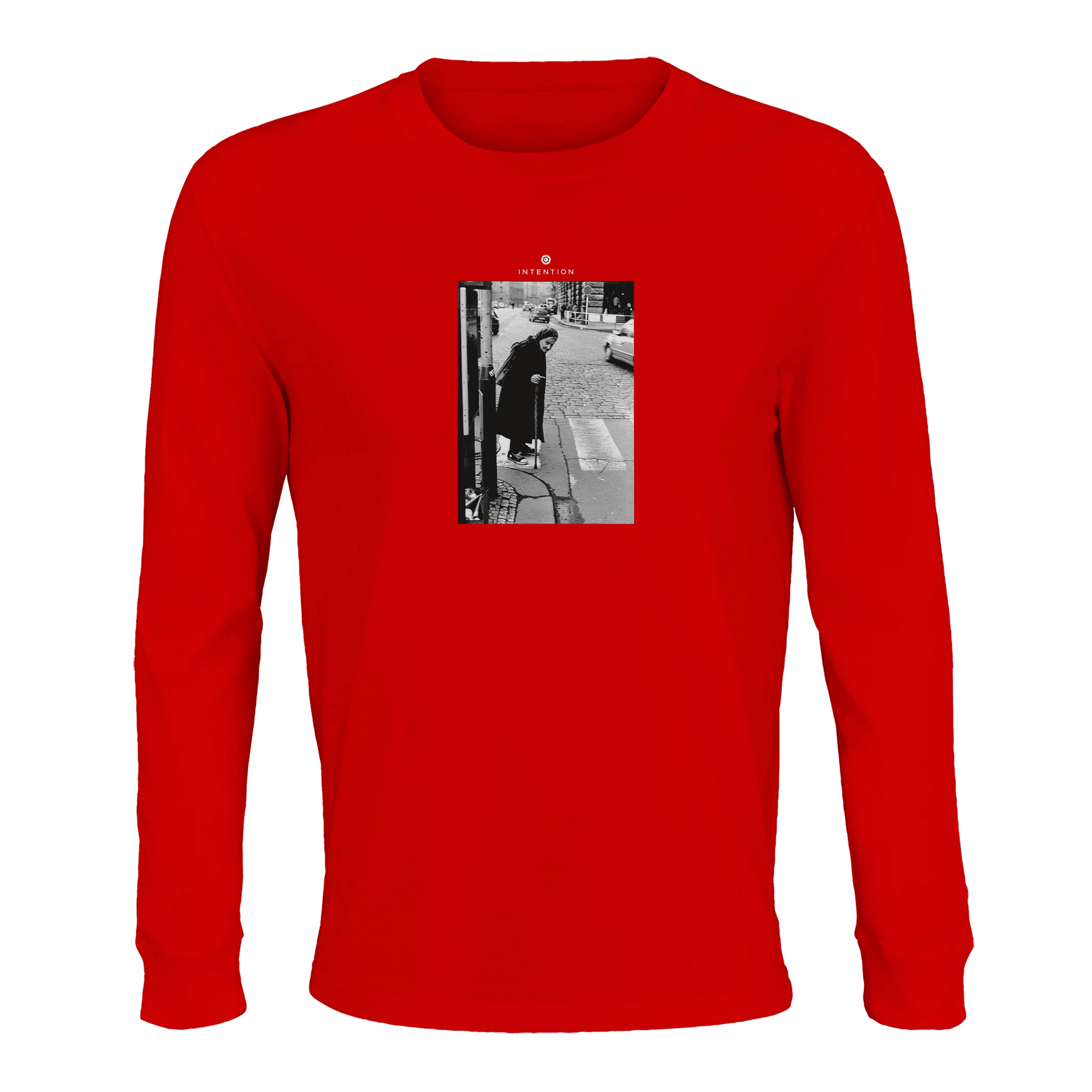 Respect - "Old Star" Long sleeve Bright Red XS 1
