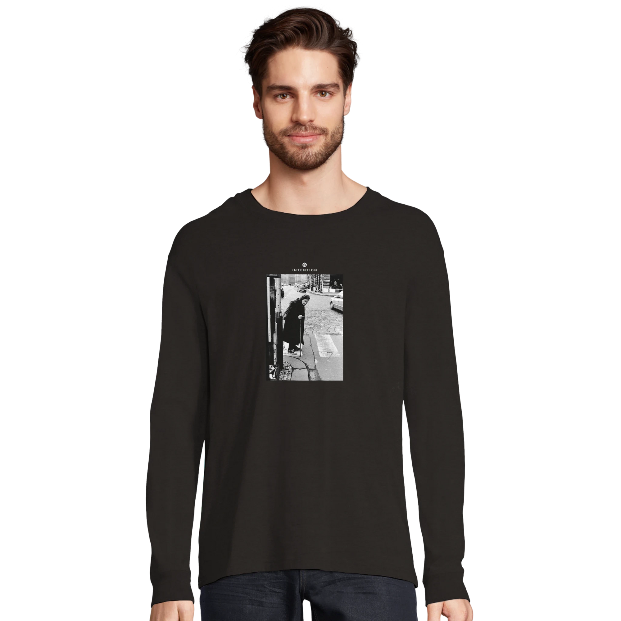 Respect - "Old Star" Long sleeve Deep Black XS 3