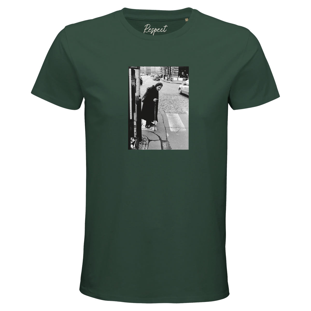 Respect - "Old Star" T-shirt Bottle Green 1