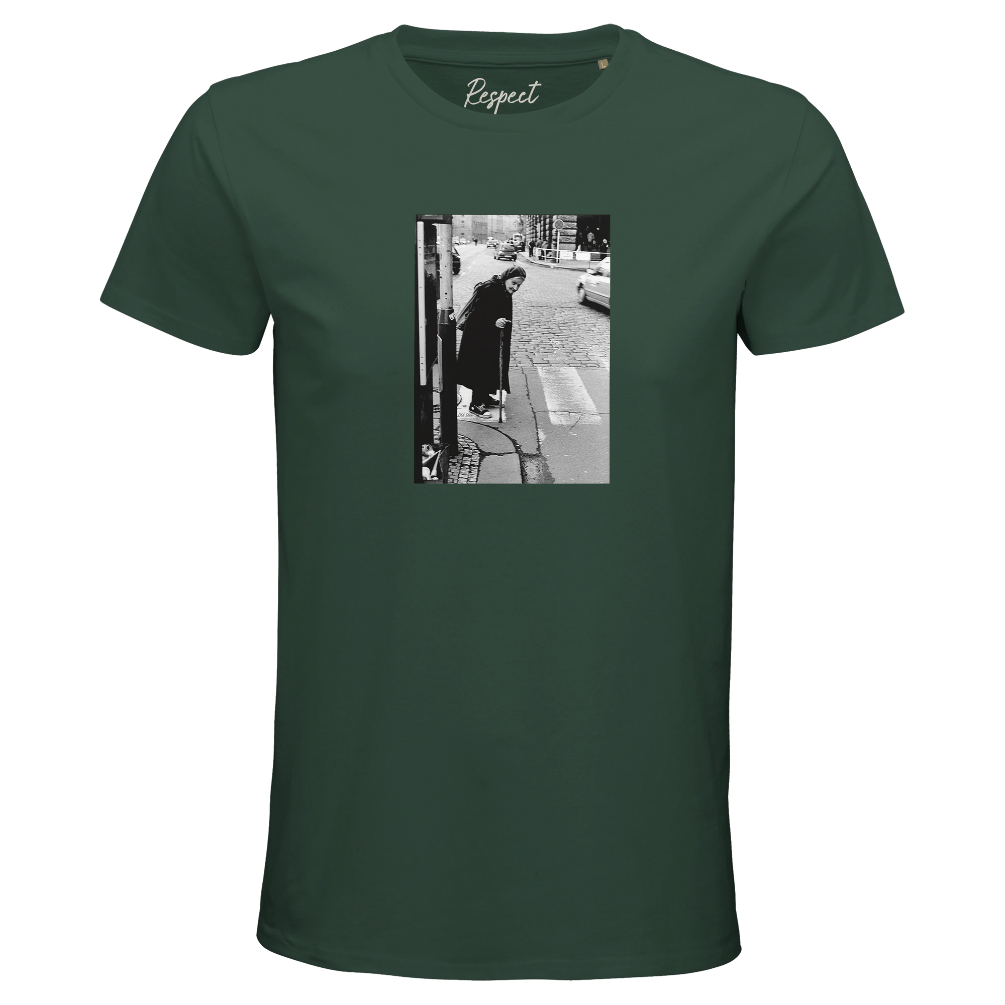 Respect - "Old Star" T-shirt Bottle Green 1