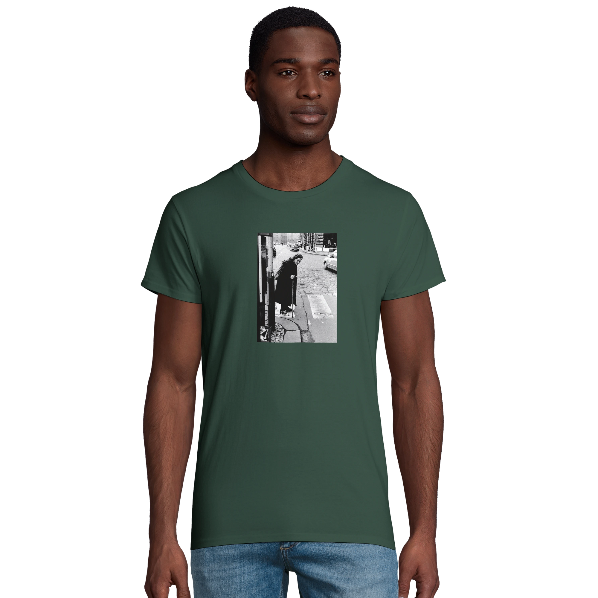 Respect - "Old Star" T-shirt Bottle Green 4