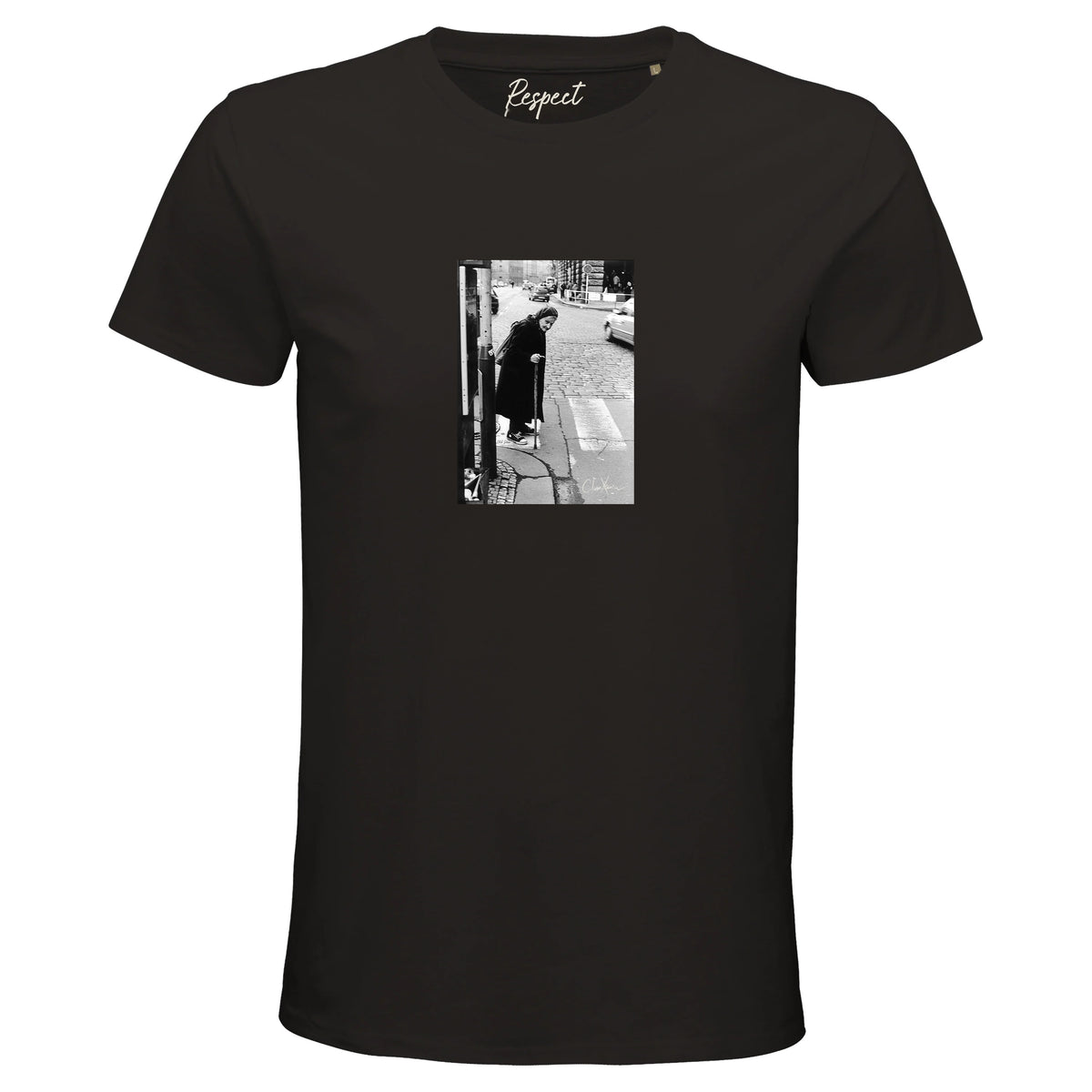 Respect - "Old Star" T-shirt Deep Black 1