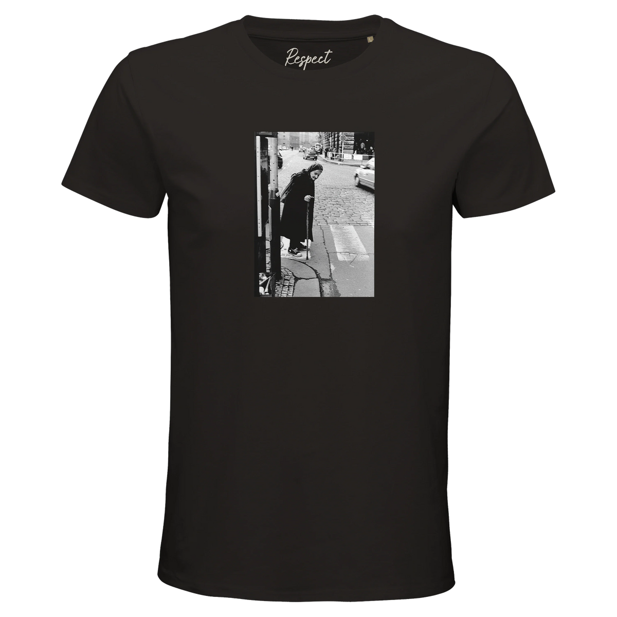 Respect - "Old Star" T-shirt Deep Black 1