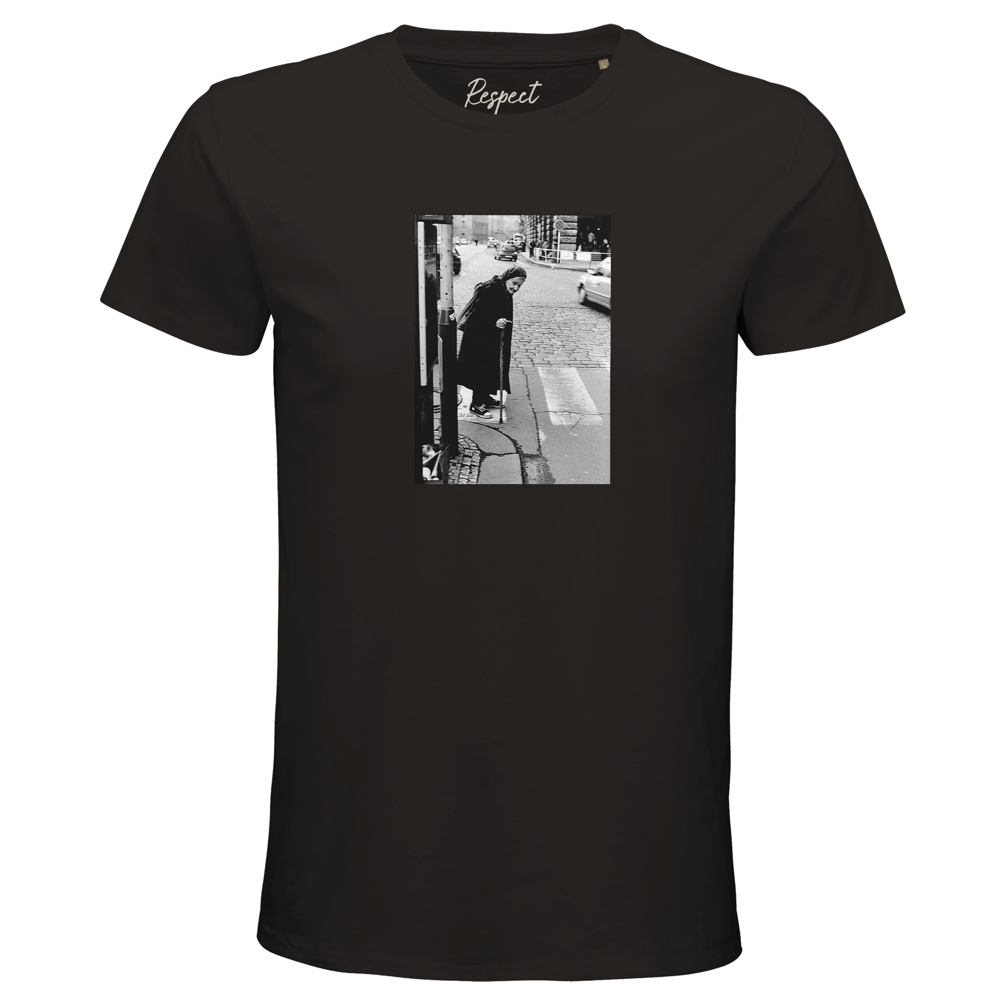 Respect - "Old Star" T-shirt Deep Black 1