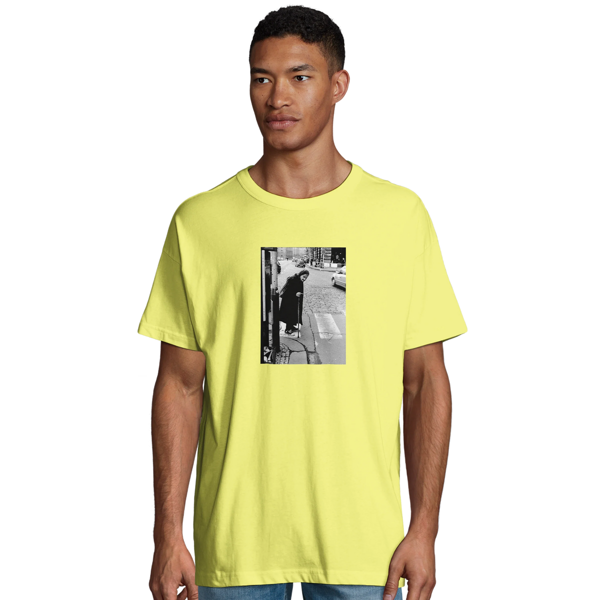 Respect - "Old Star" T-shirt Light Yellow 4
