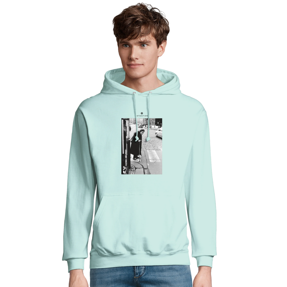 Respect - "Old Star" Hoodie arctic blue 3