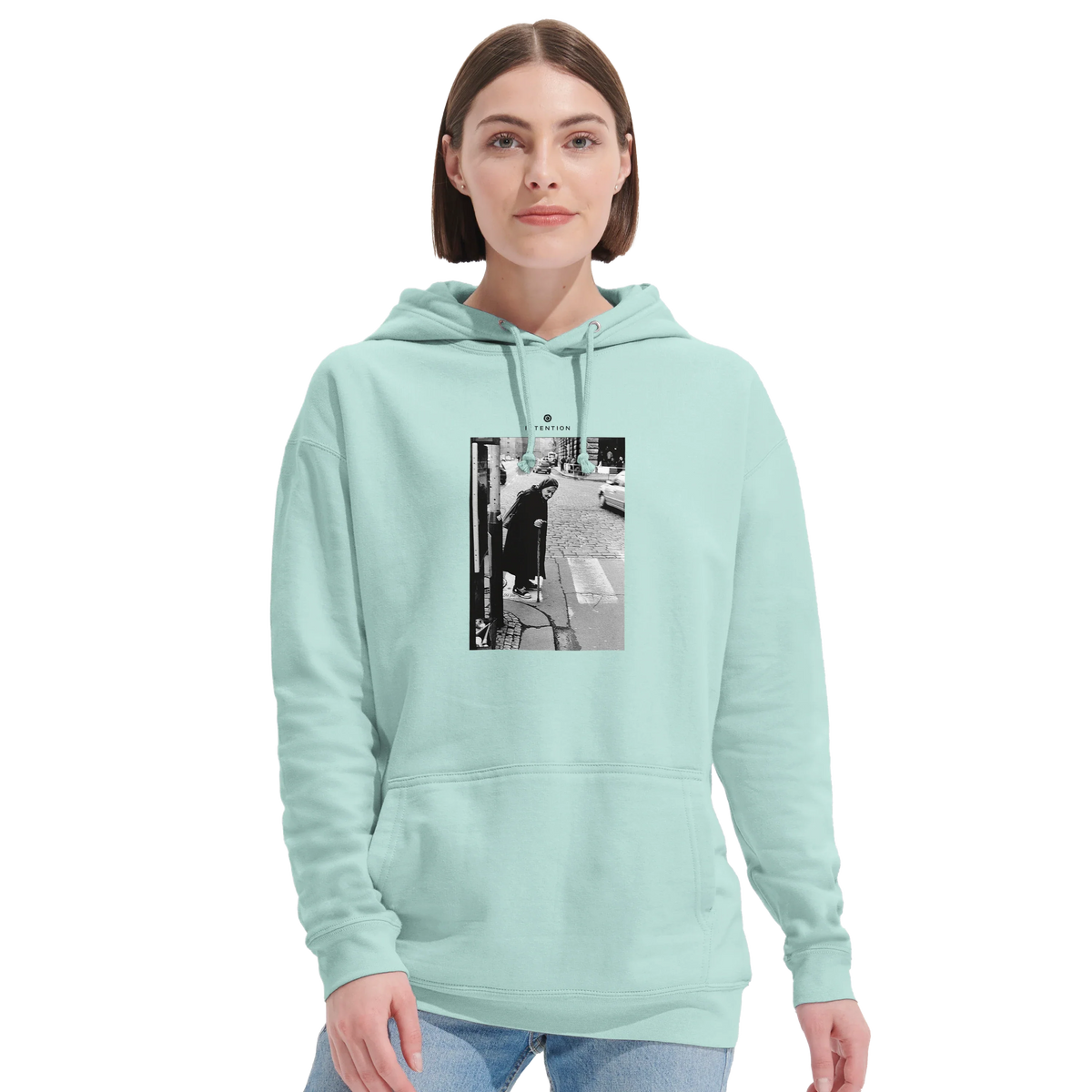 Respect - "Old Star" Hoodie arctic blue 5