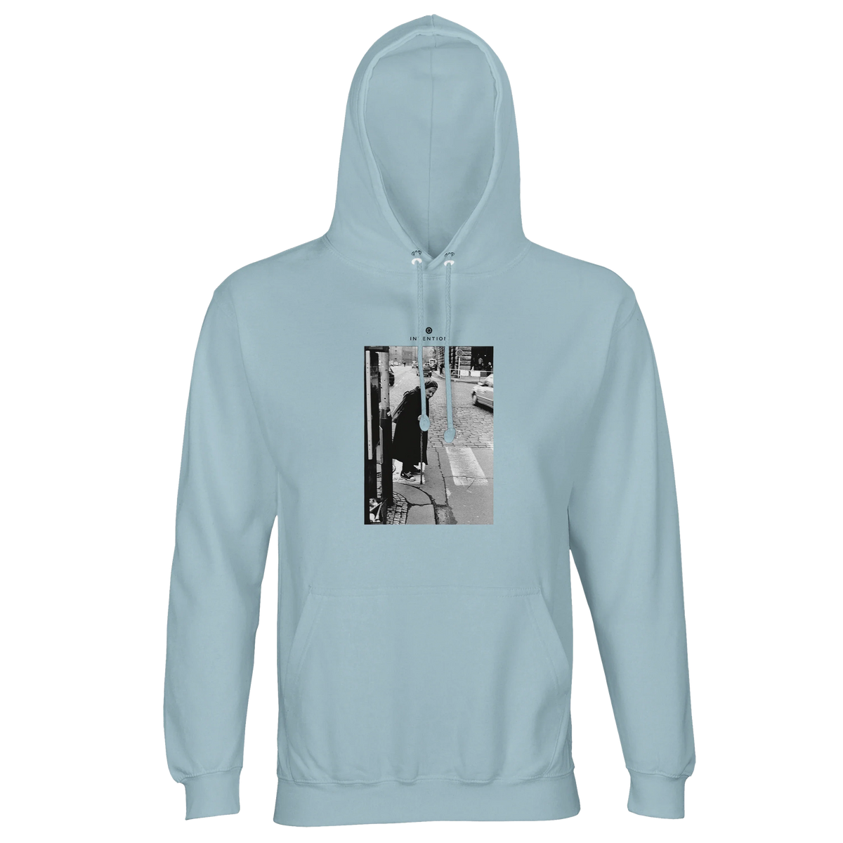 Respect - "Old Star" Hoodie creamy blue 1
