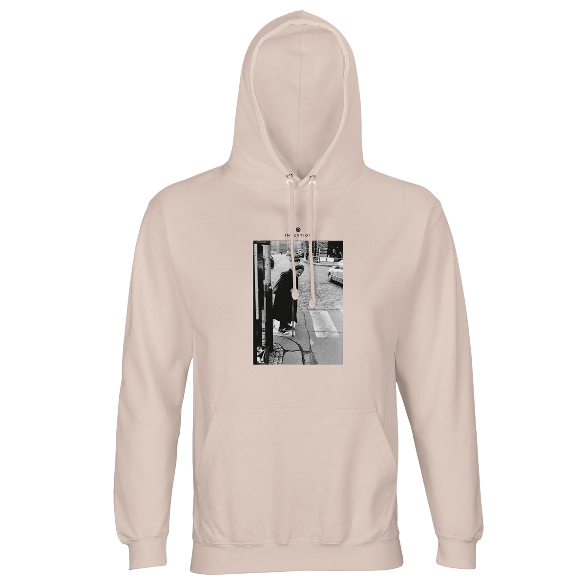 Respect - "Old Star" Hoodie creamy pink 1