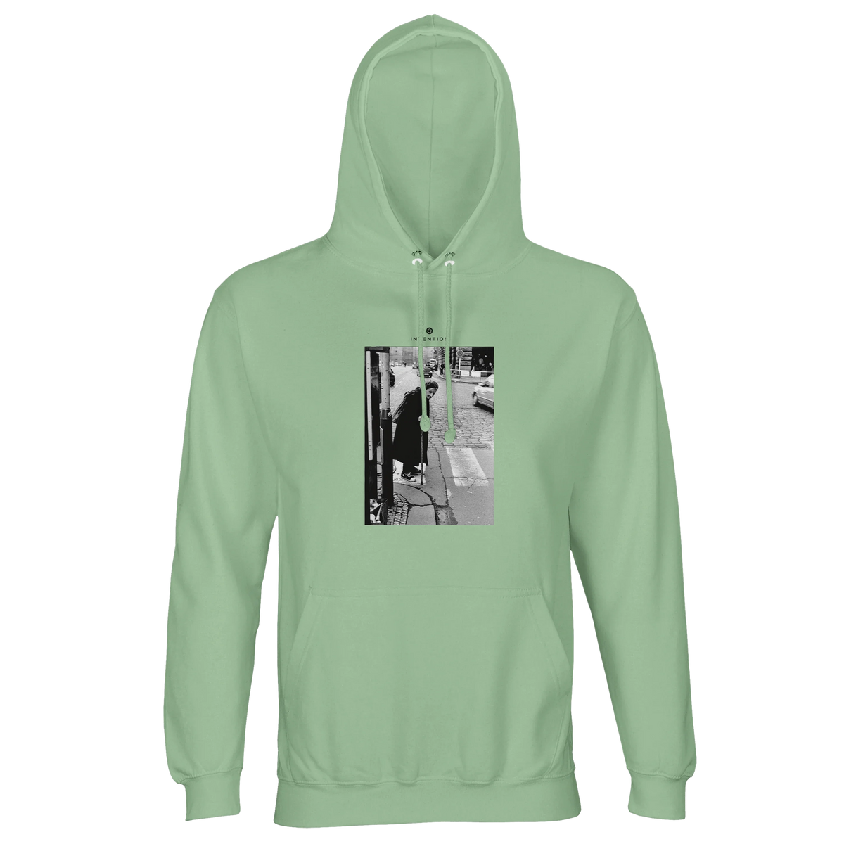 Respect - "Old Star" Hoodie frozen green 1