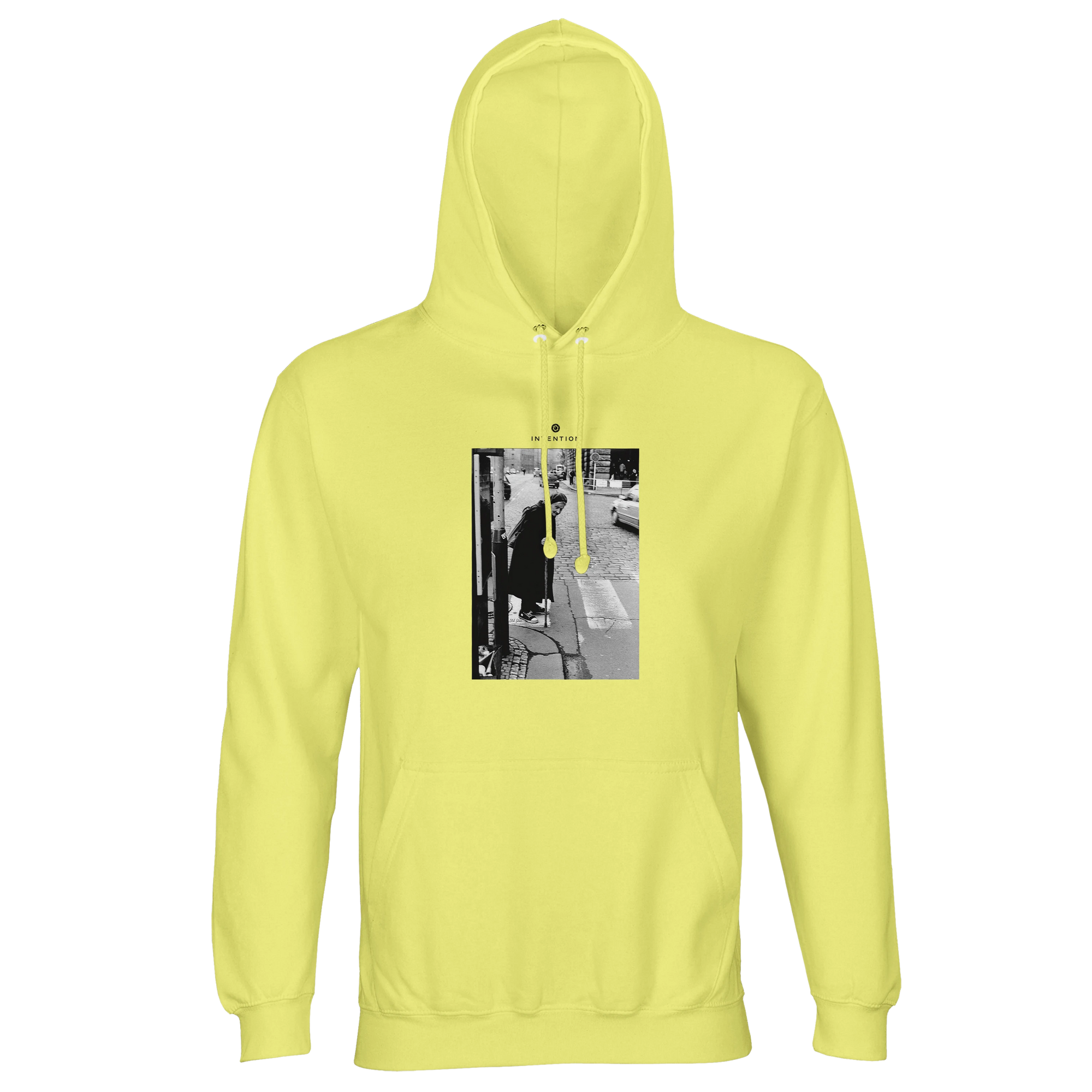 Respect - "Old Star" Hoodie Light Yellow 1