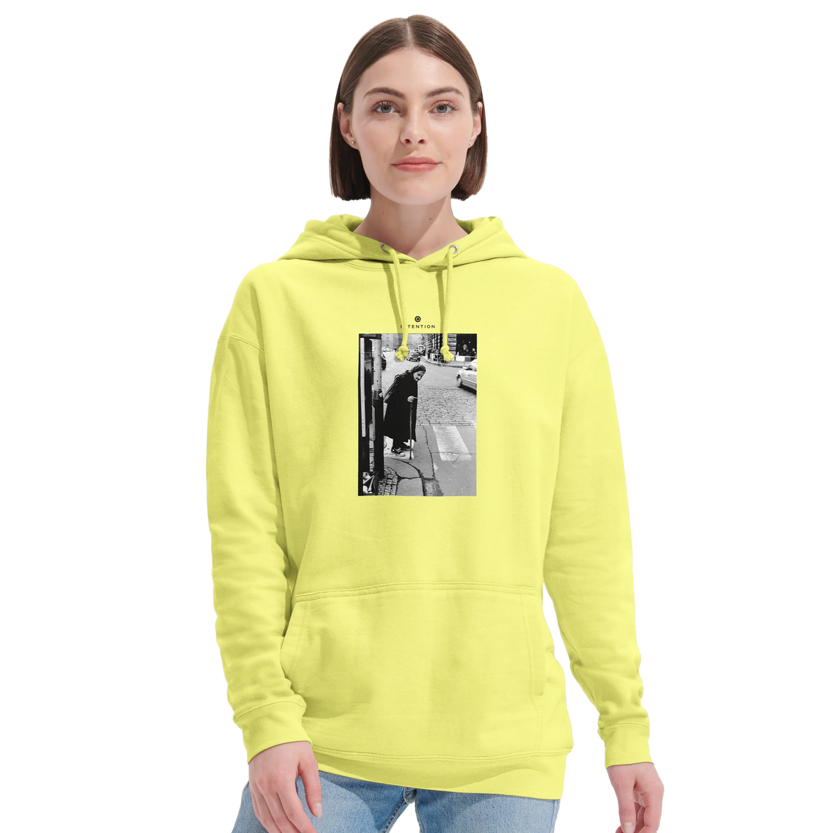 Respect - "Old Star" Hoodie Light Yellow 5