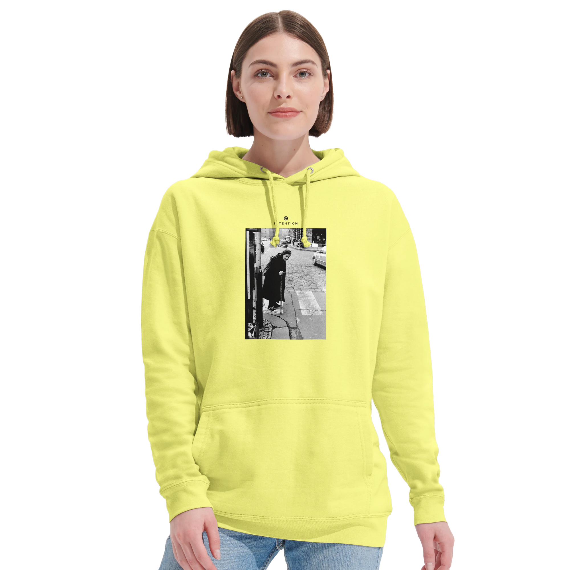 Respect - "Old Star" Hoodie Light Yellow 5