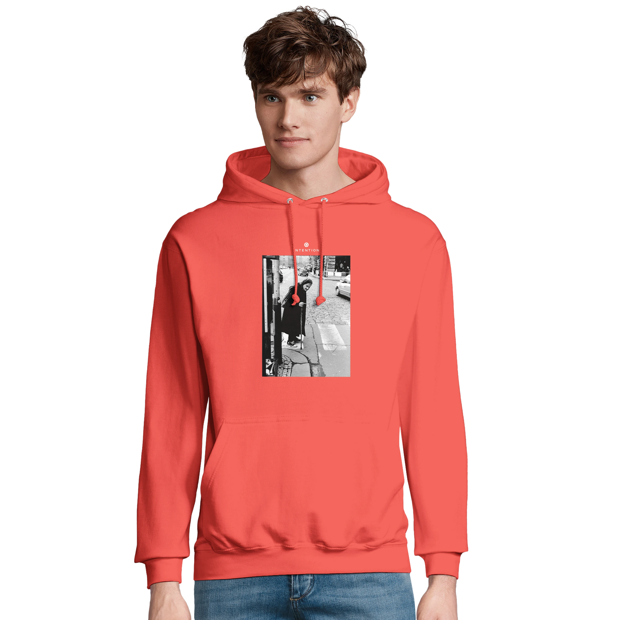 Respect - "Old Star" Hoodie pop orange 3