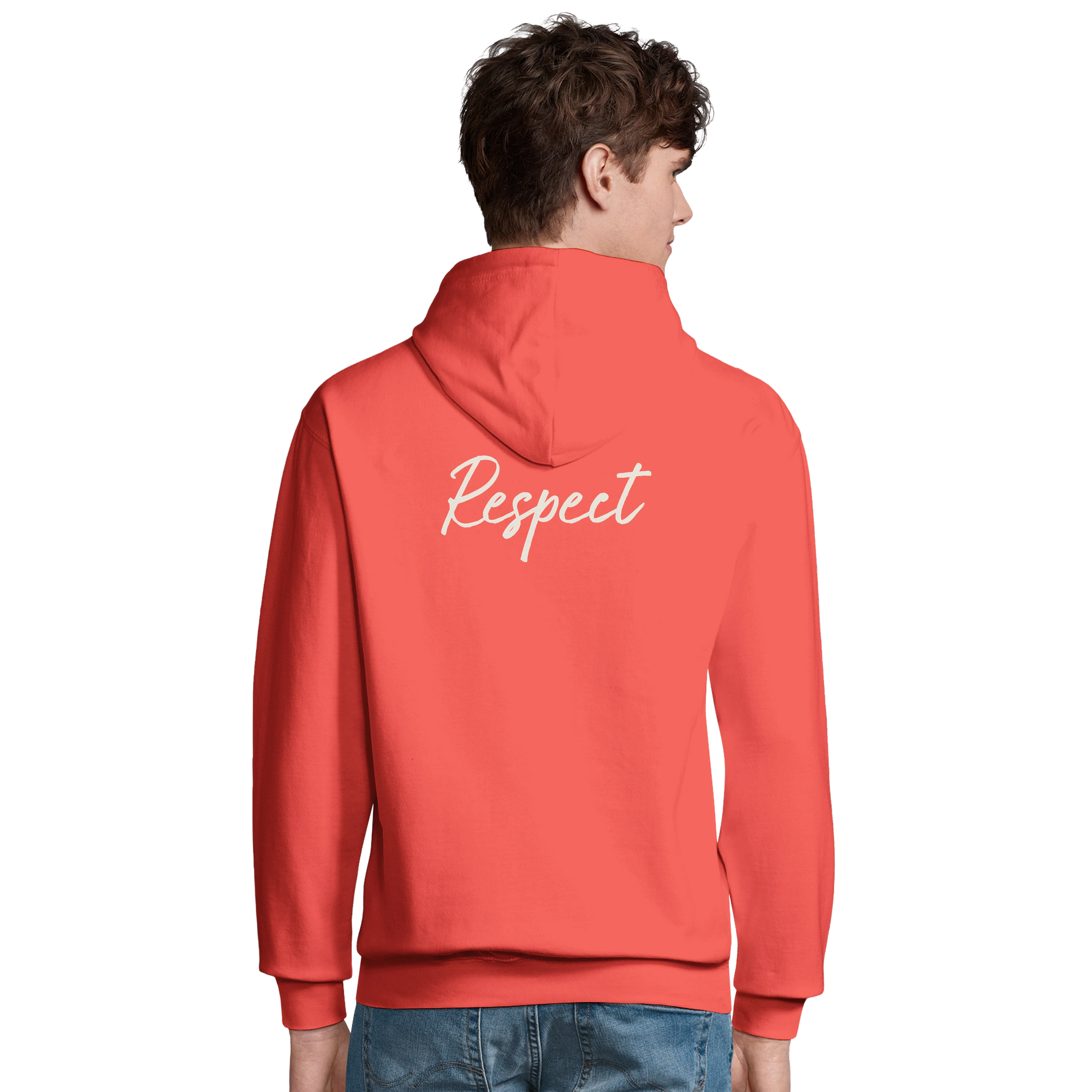 Respect - "Old Star" Hoodie pop orange 4