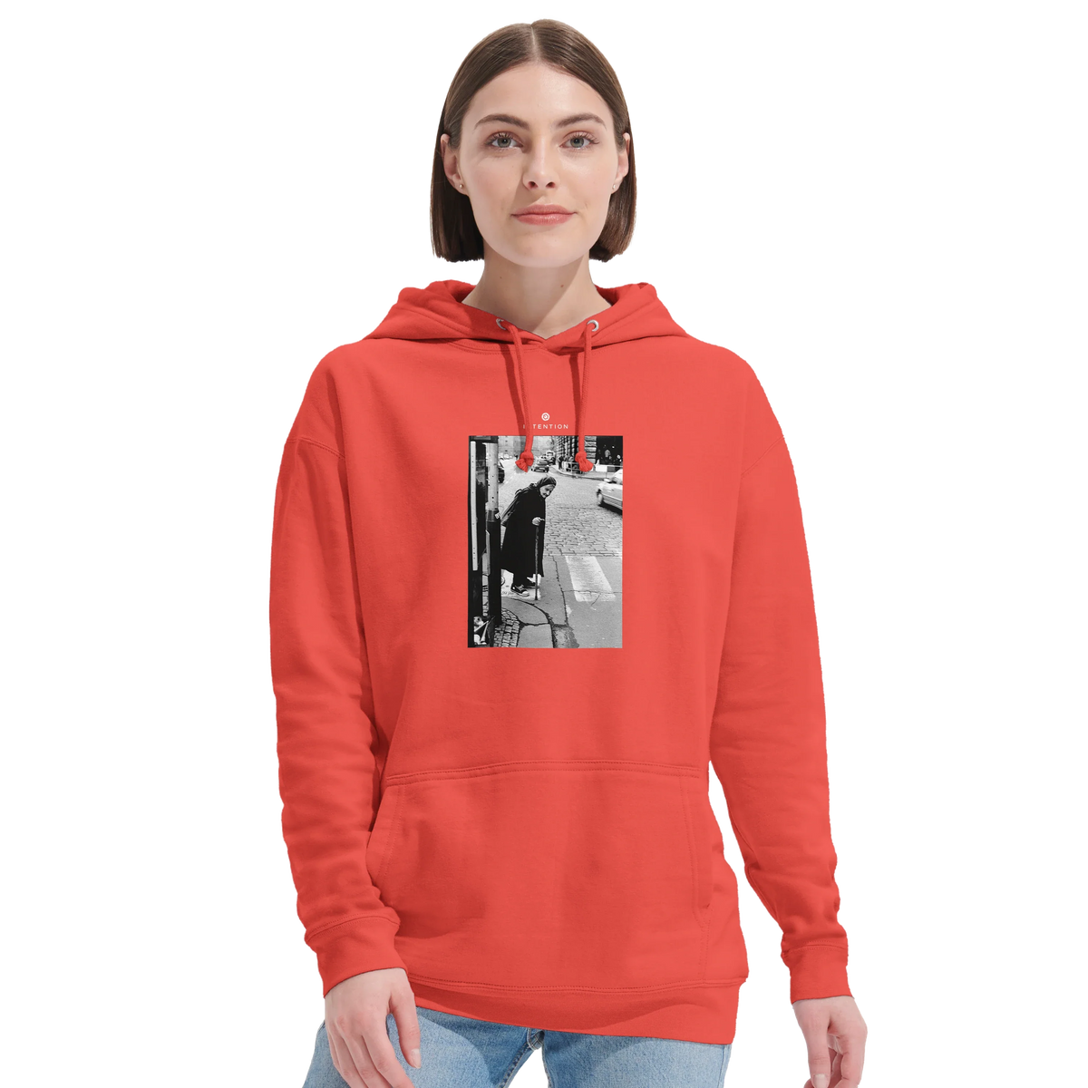 Respect - "Old Star" Hoodie pop orange 5