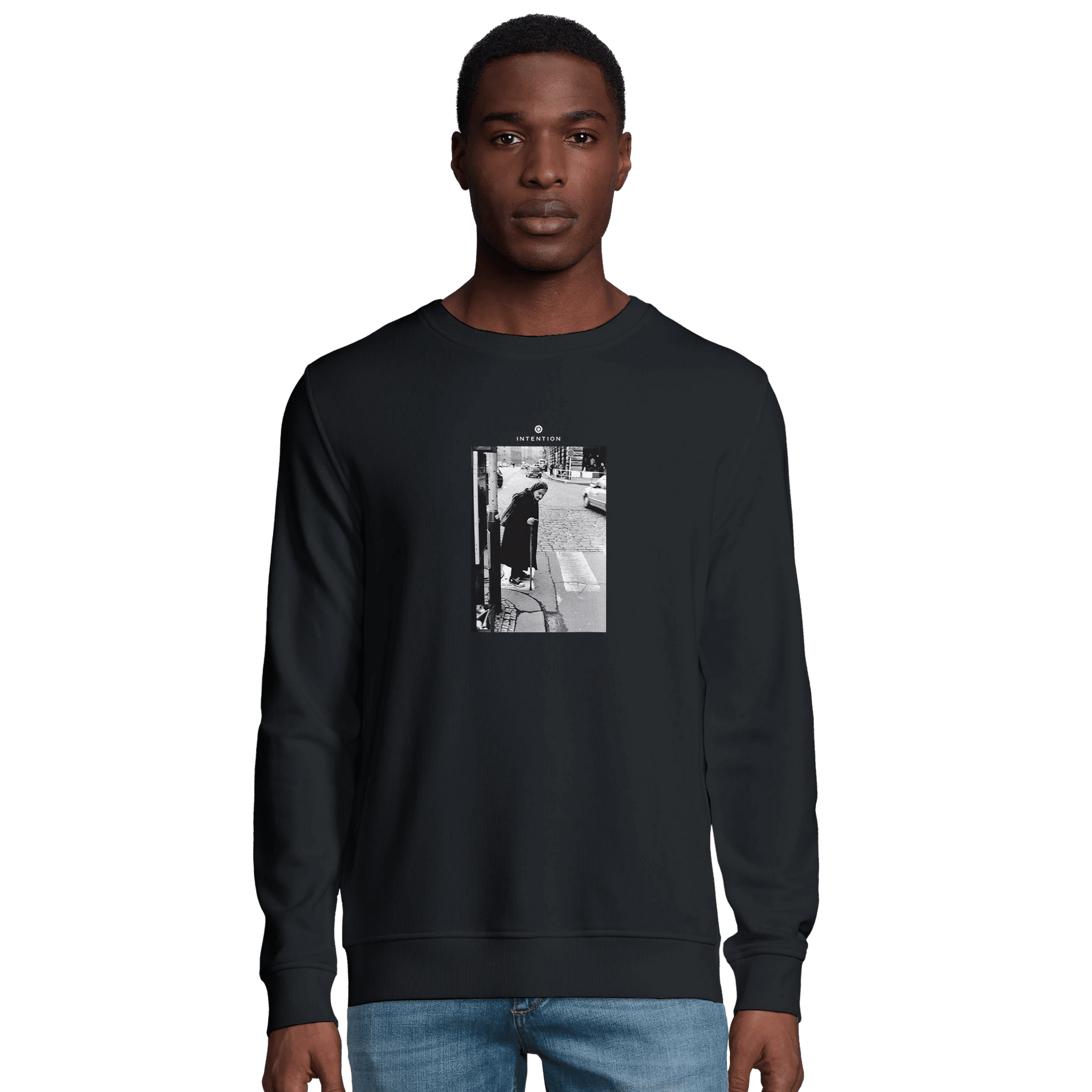 Respect - "Old Star" Sweatshirt Black XS 6