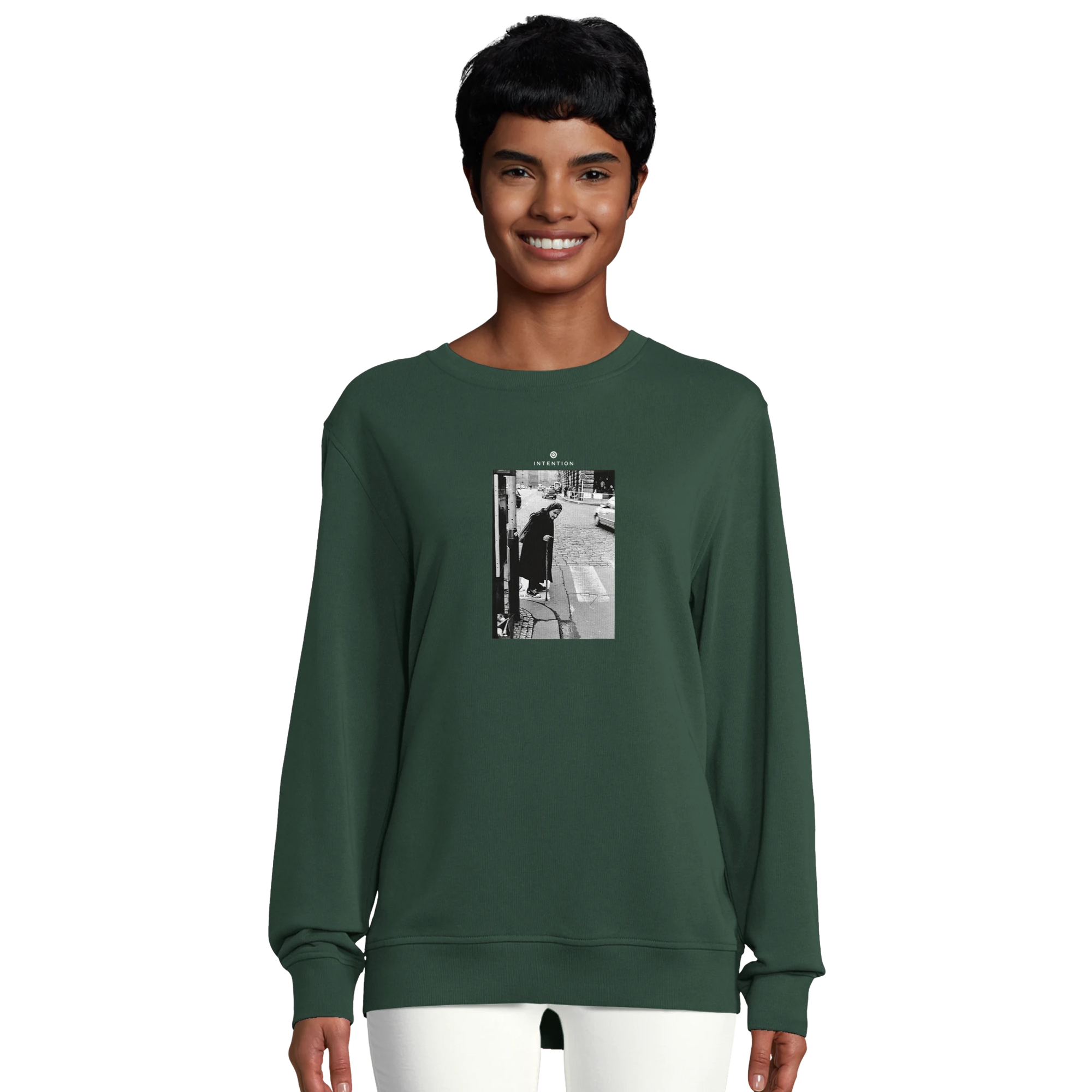 Respect - "Old Star" Sweatshirt Bottle Green XS 44