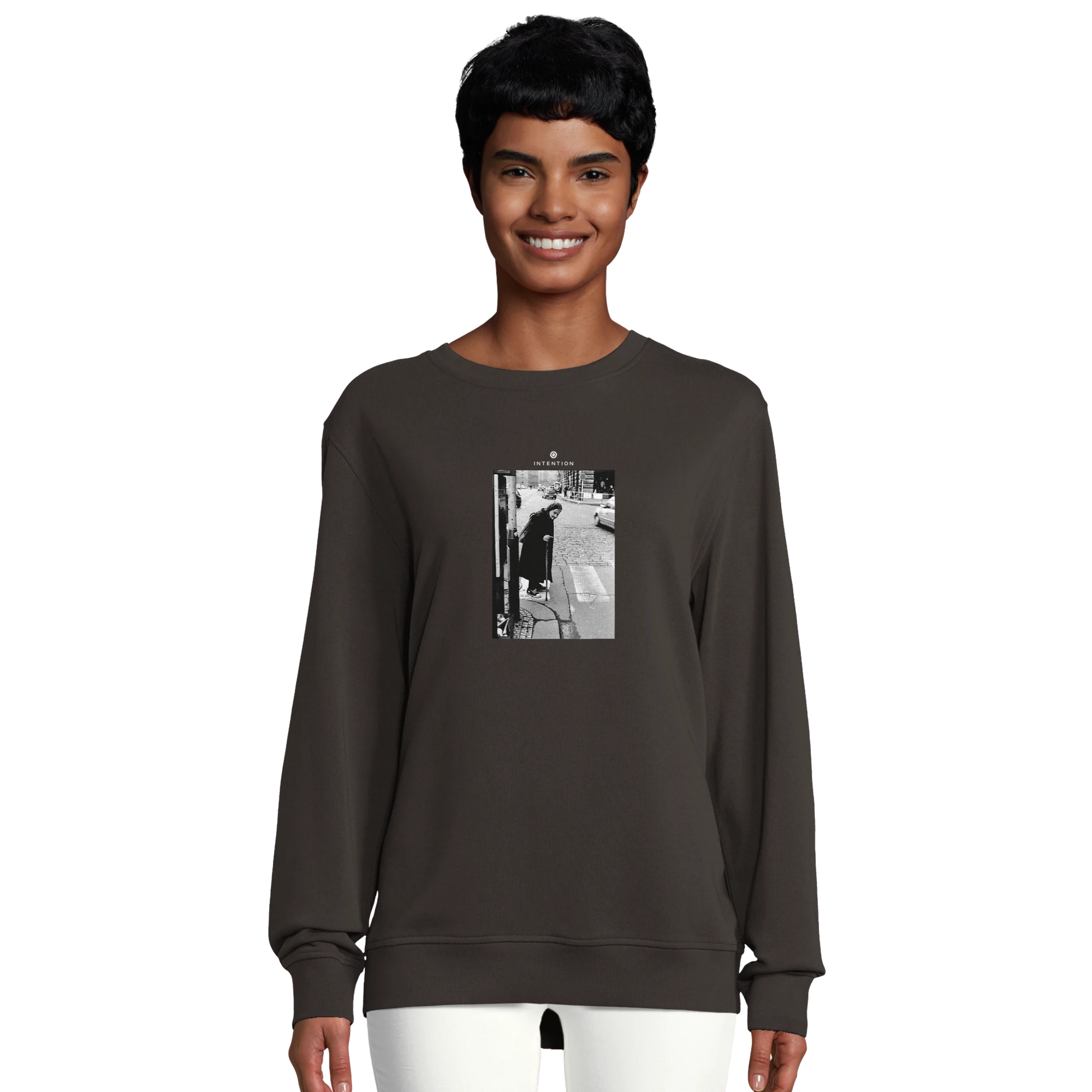 Respect - "Old Star" Sweatshirt deep charcoal grey XS 39