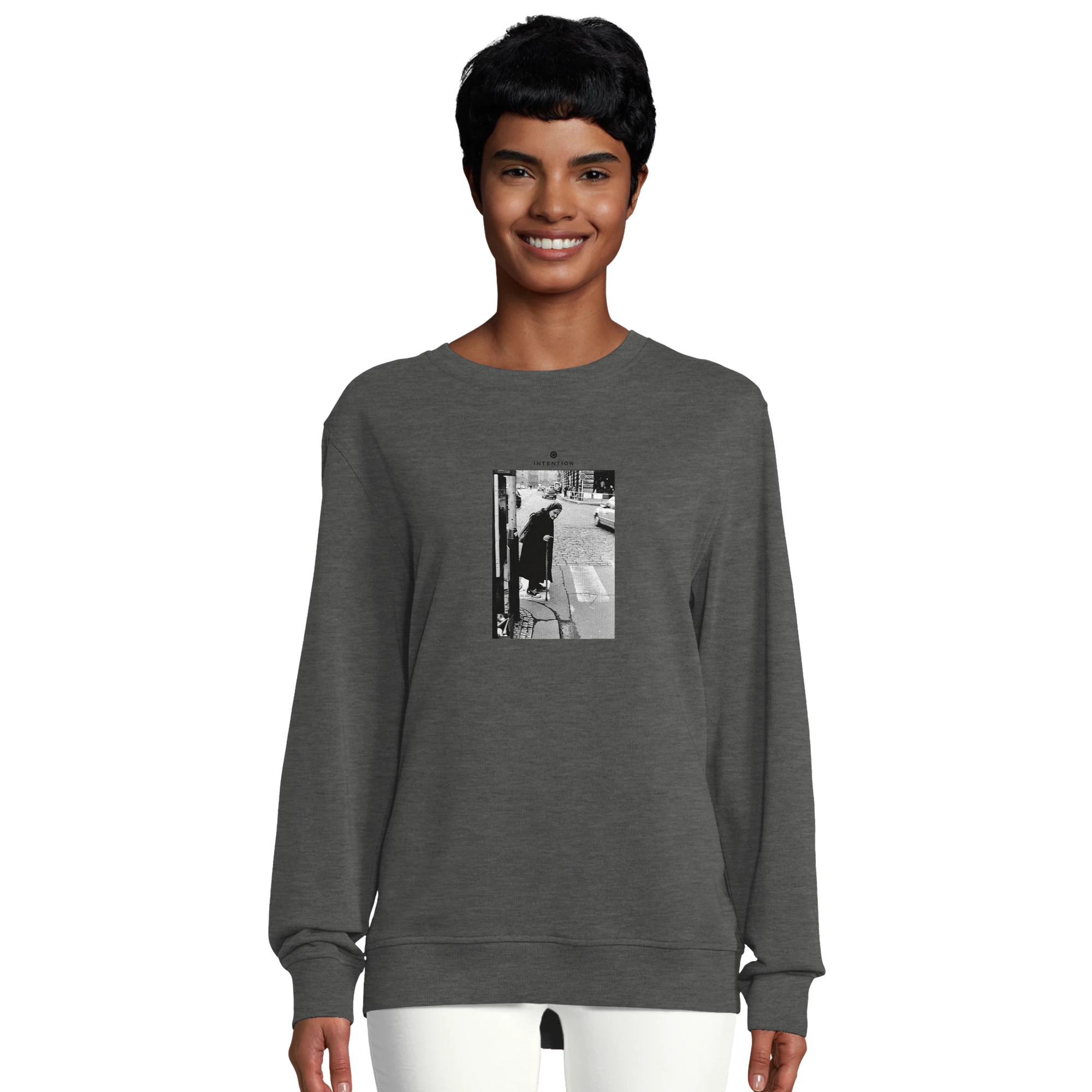 Respect - "Old Star" Sweatshirt Grey Melange XS 33