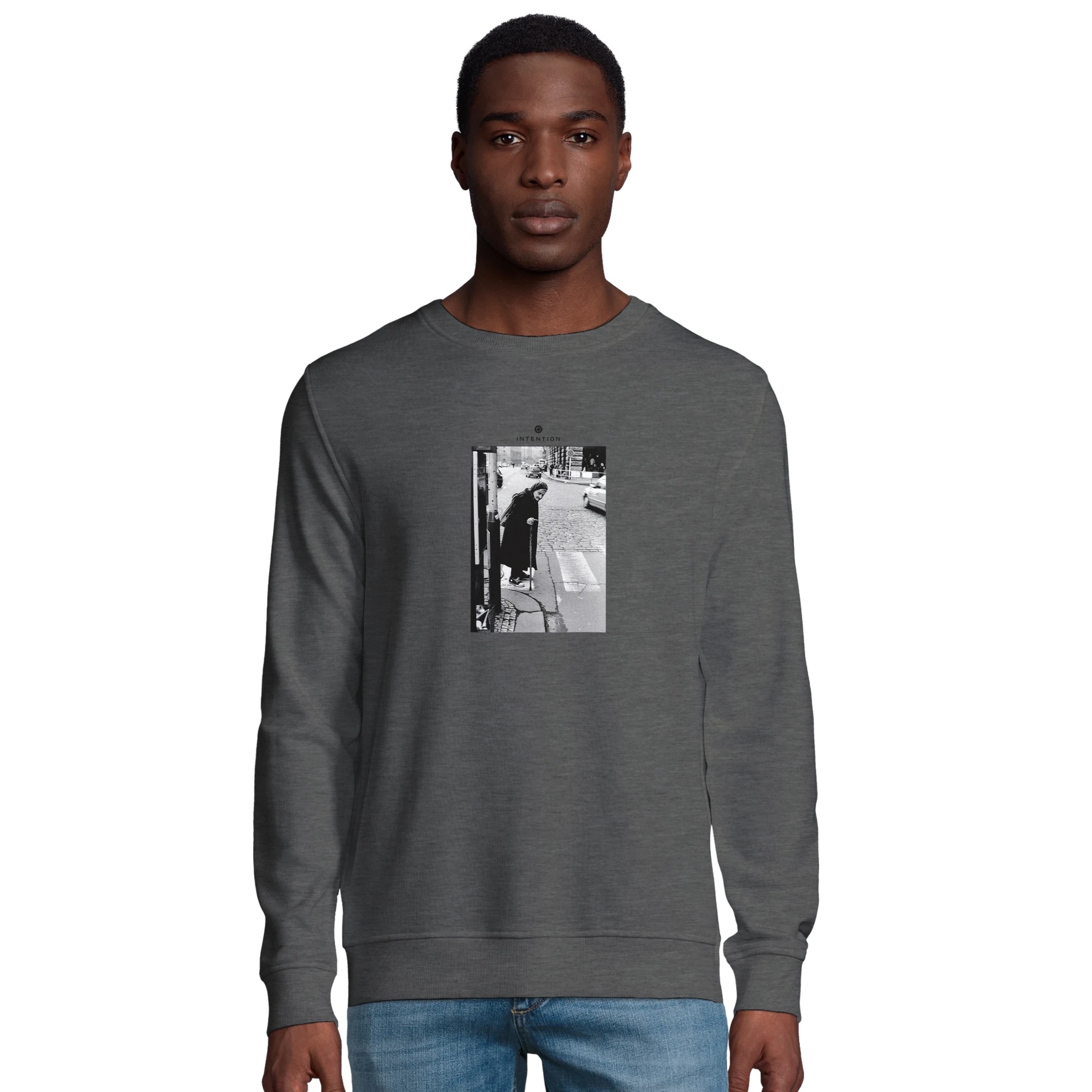 Respect - "Old Star" Sweatshirt Grey Melange XS 30