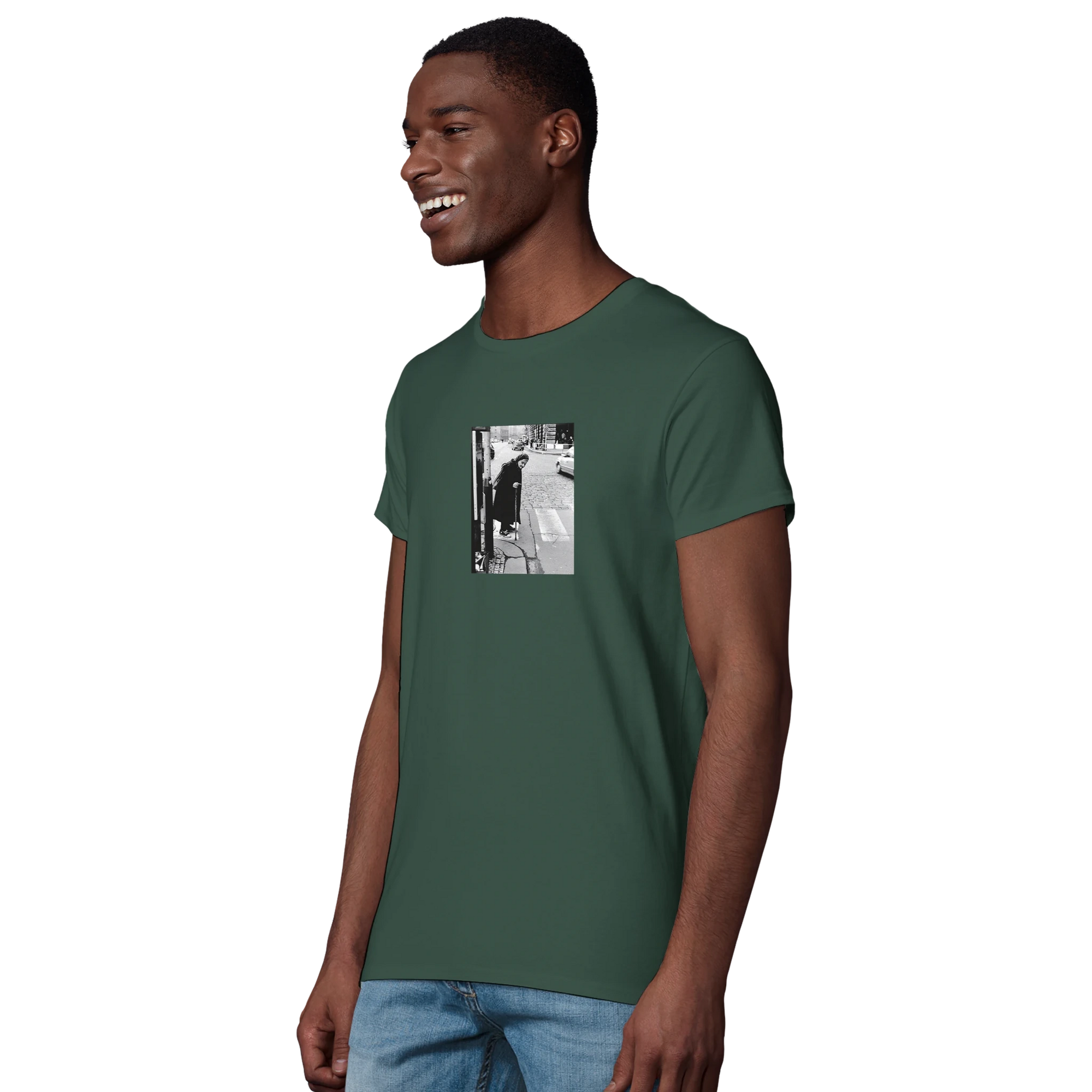 Respect - "Old Star" T-shirt Bottle Green XS 6