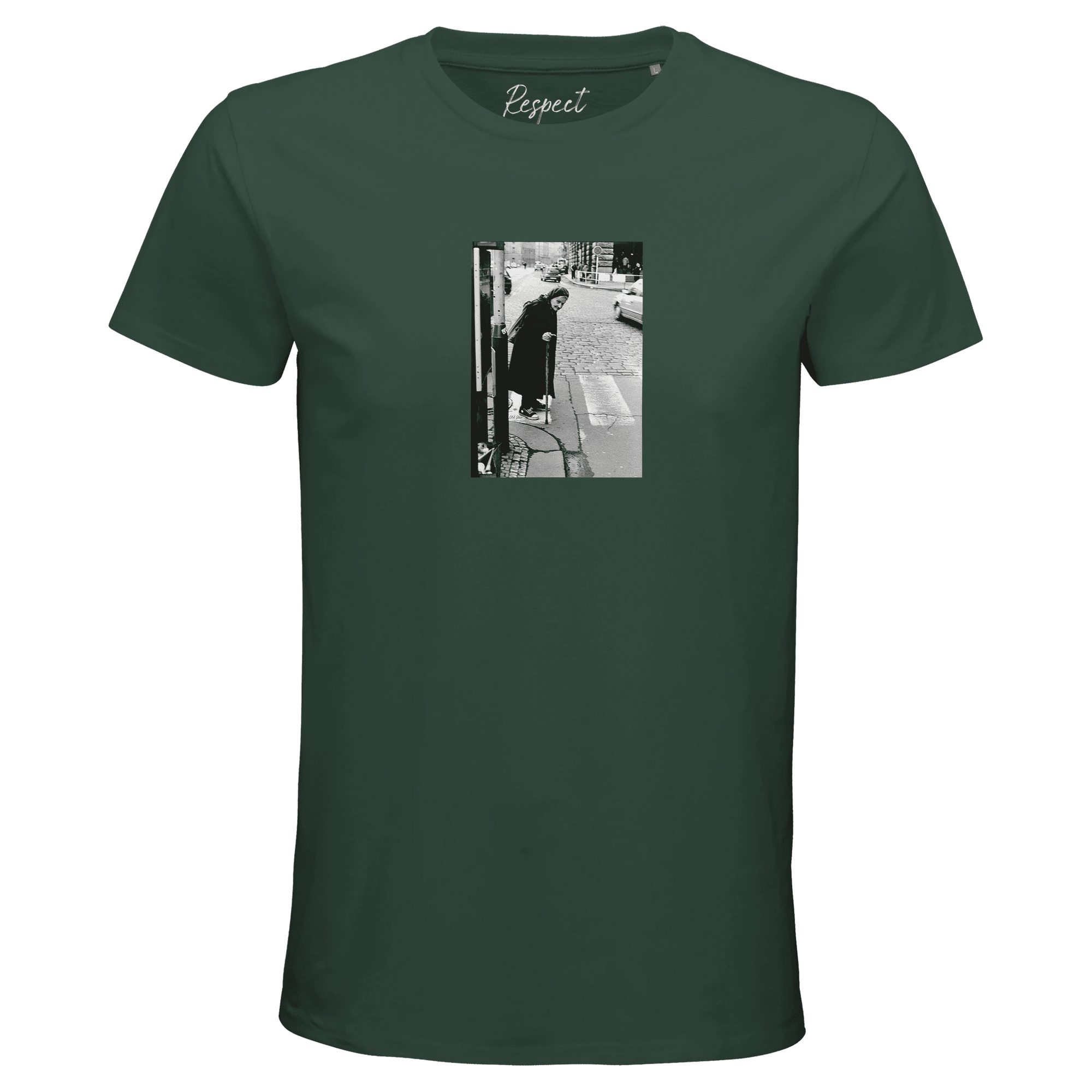 Respect - "Old Star" T-shirt Bottle Green XS 10
