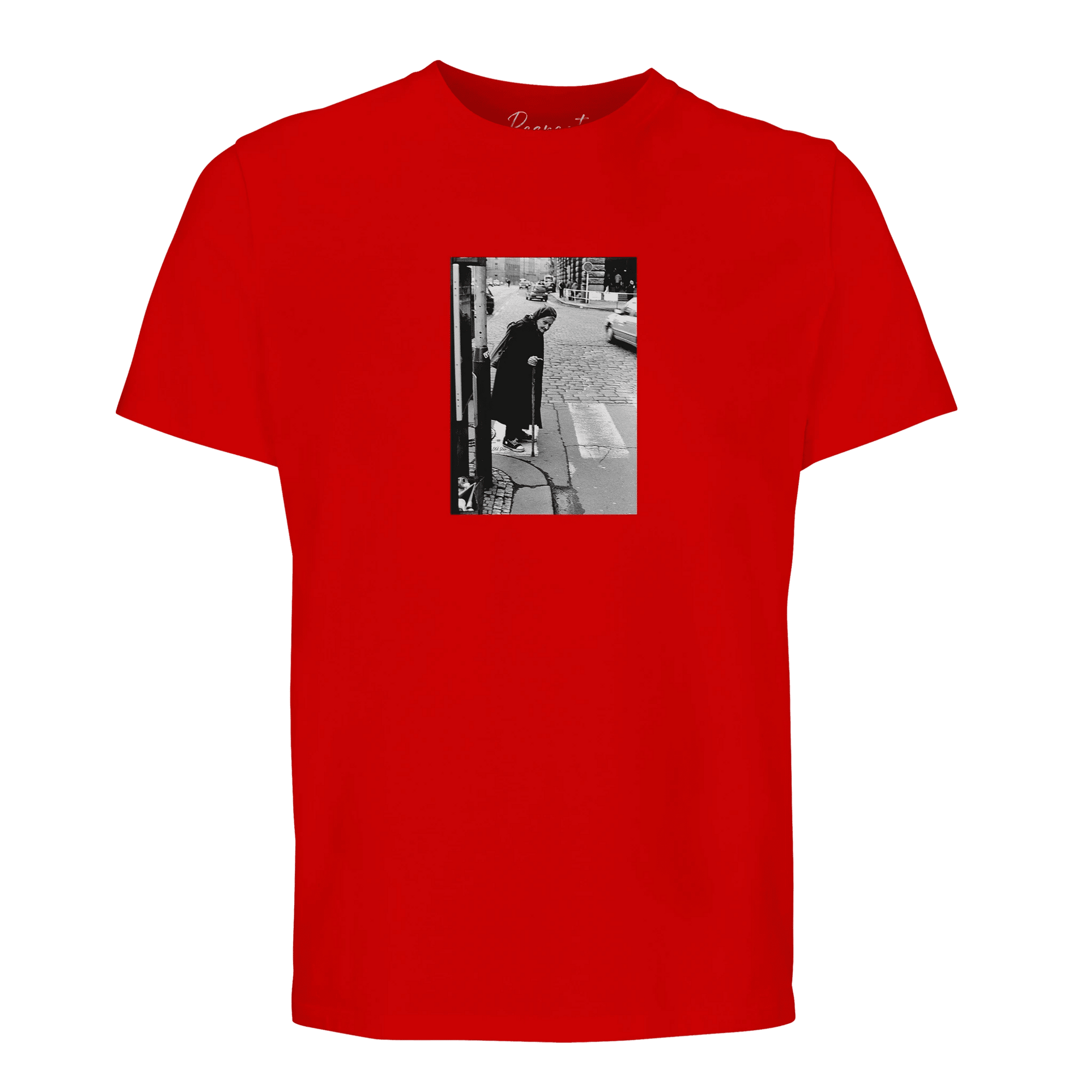 Respect - "Old Star" T-shirt Bright Red XS 58