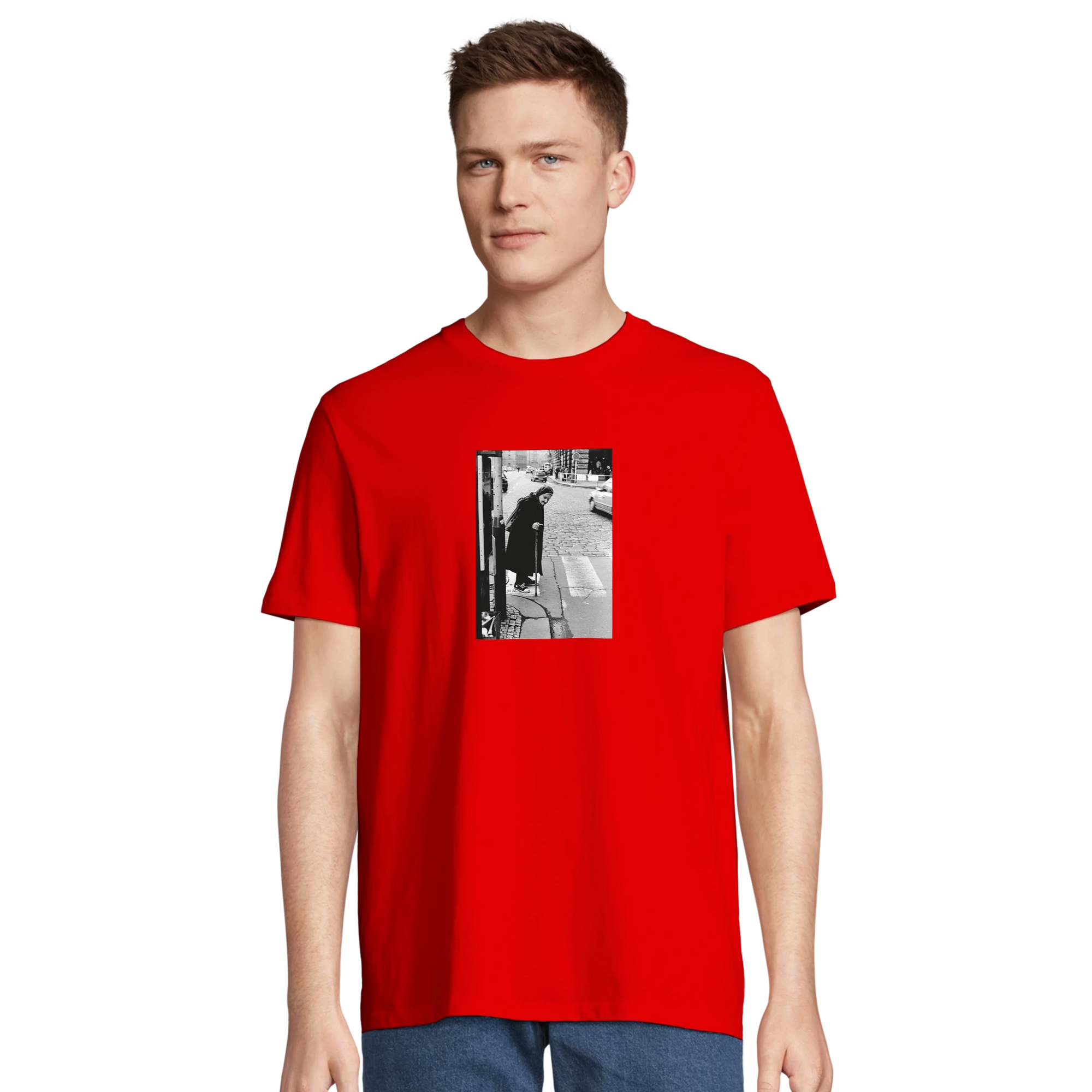 Respect - "Old Star" T-shirt Bright Red XS 61