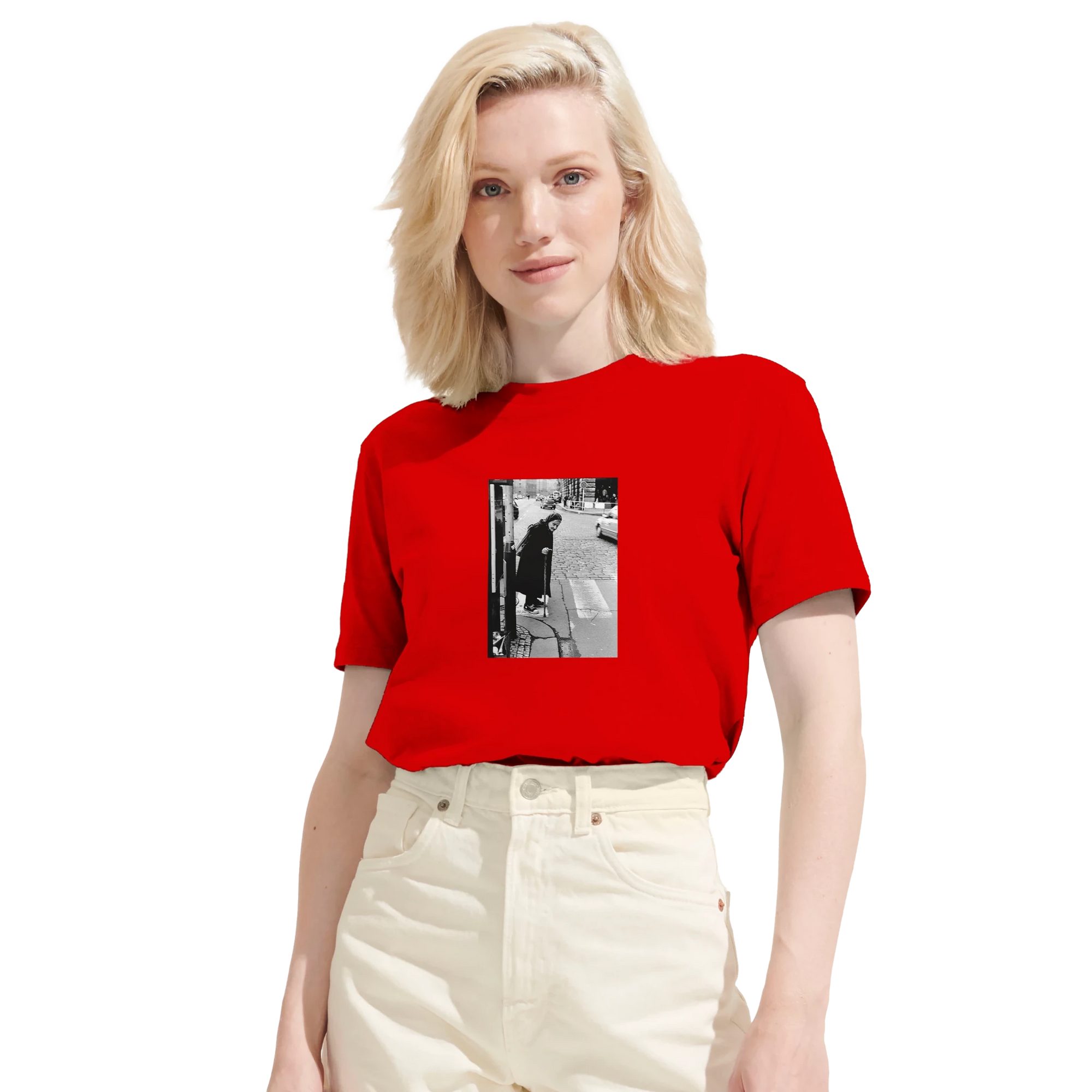 Respect - "Old Star" T-shirt Bright Red XS 63