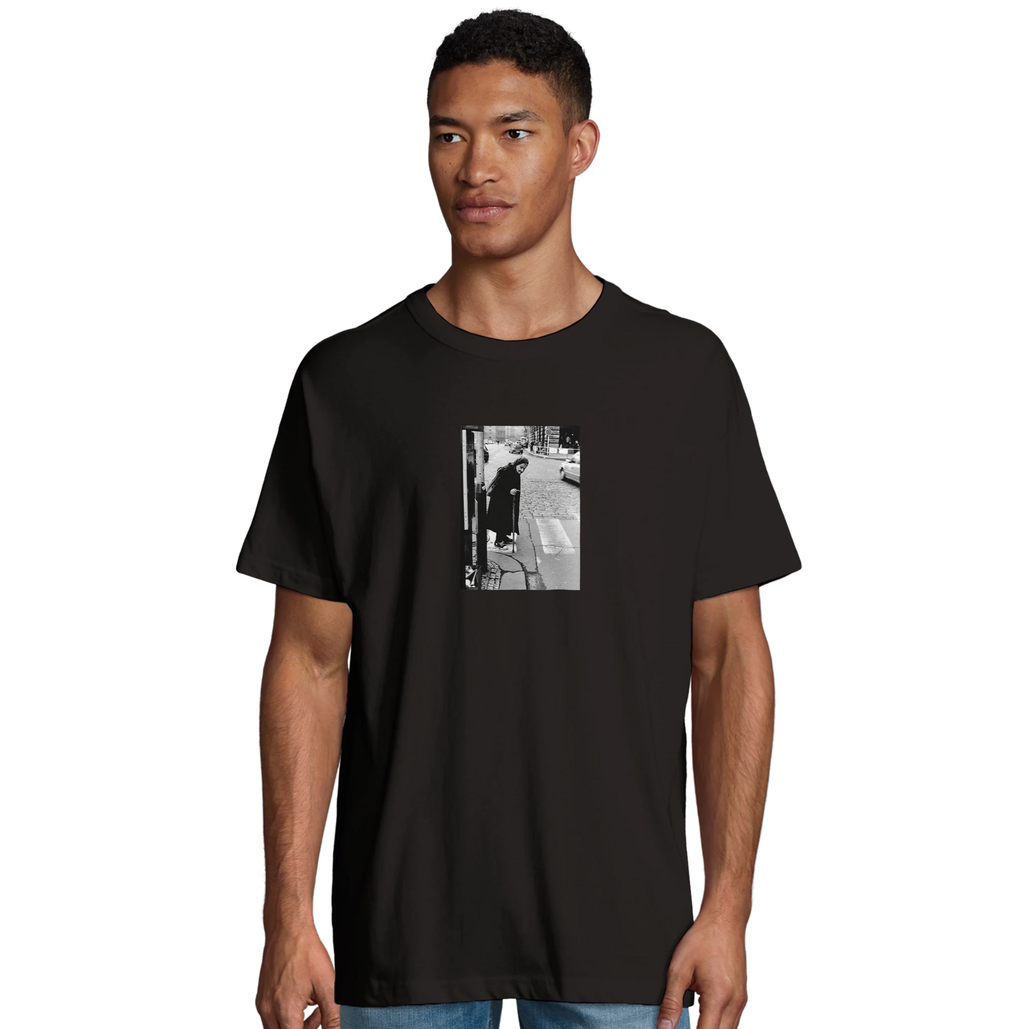 Respect - "Old Star" T-shirt Deep Black S 17