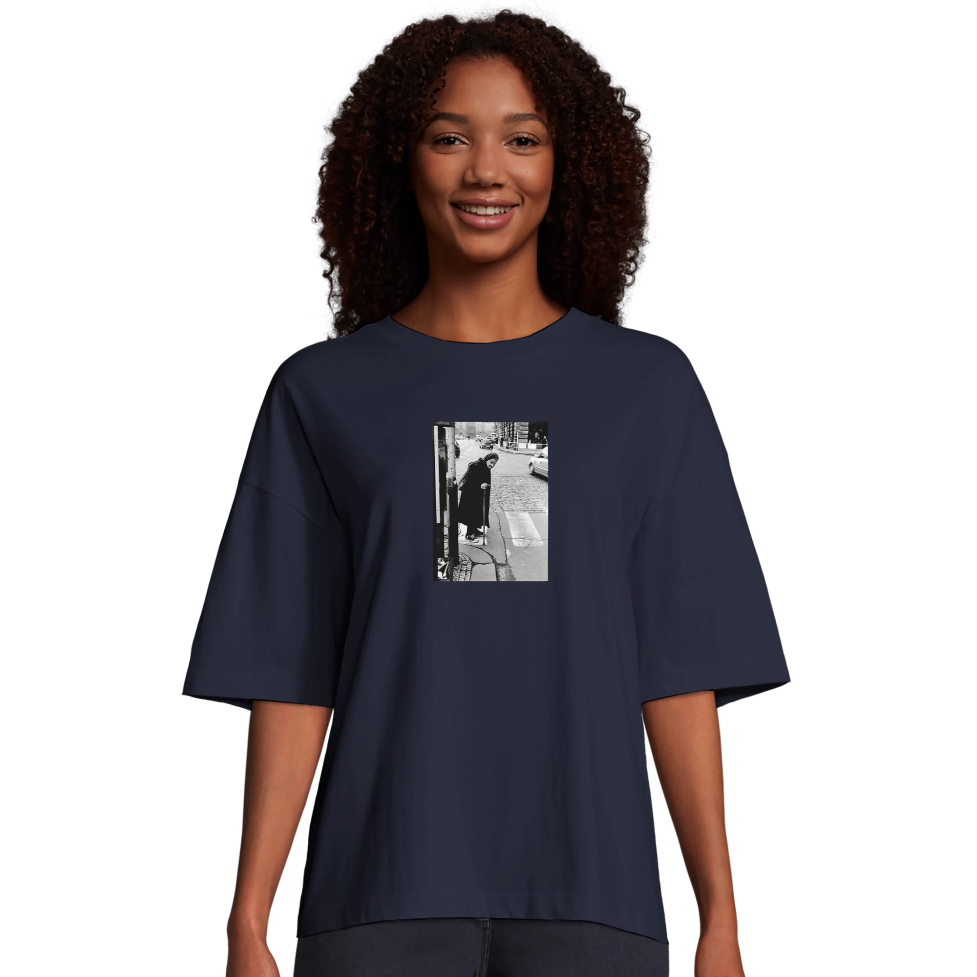 Respect - "Old Star" T-shirt French Navy XS 32