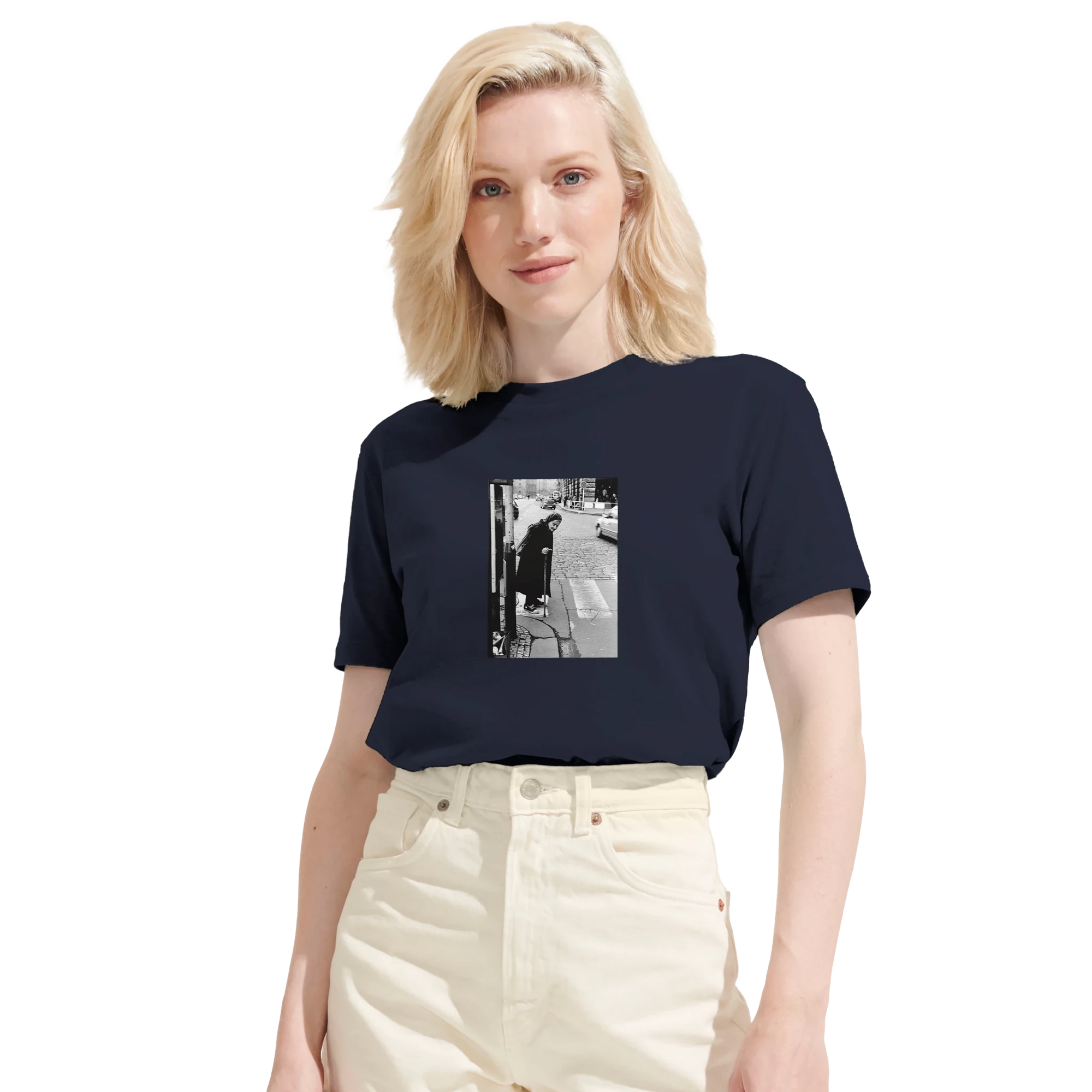 Respect - "Old Star" T-shirt French Navy XS 45