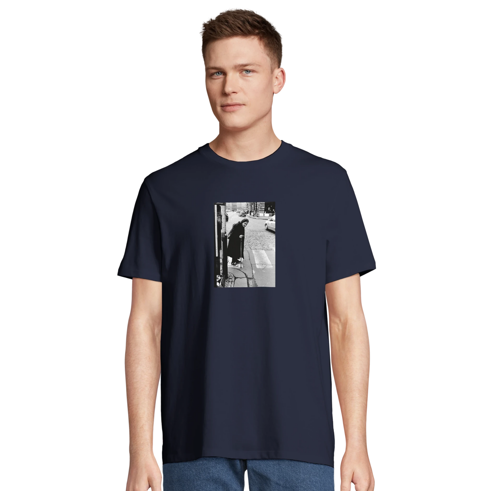 Respect - "Old Star" T-shirt French Navy XS 43