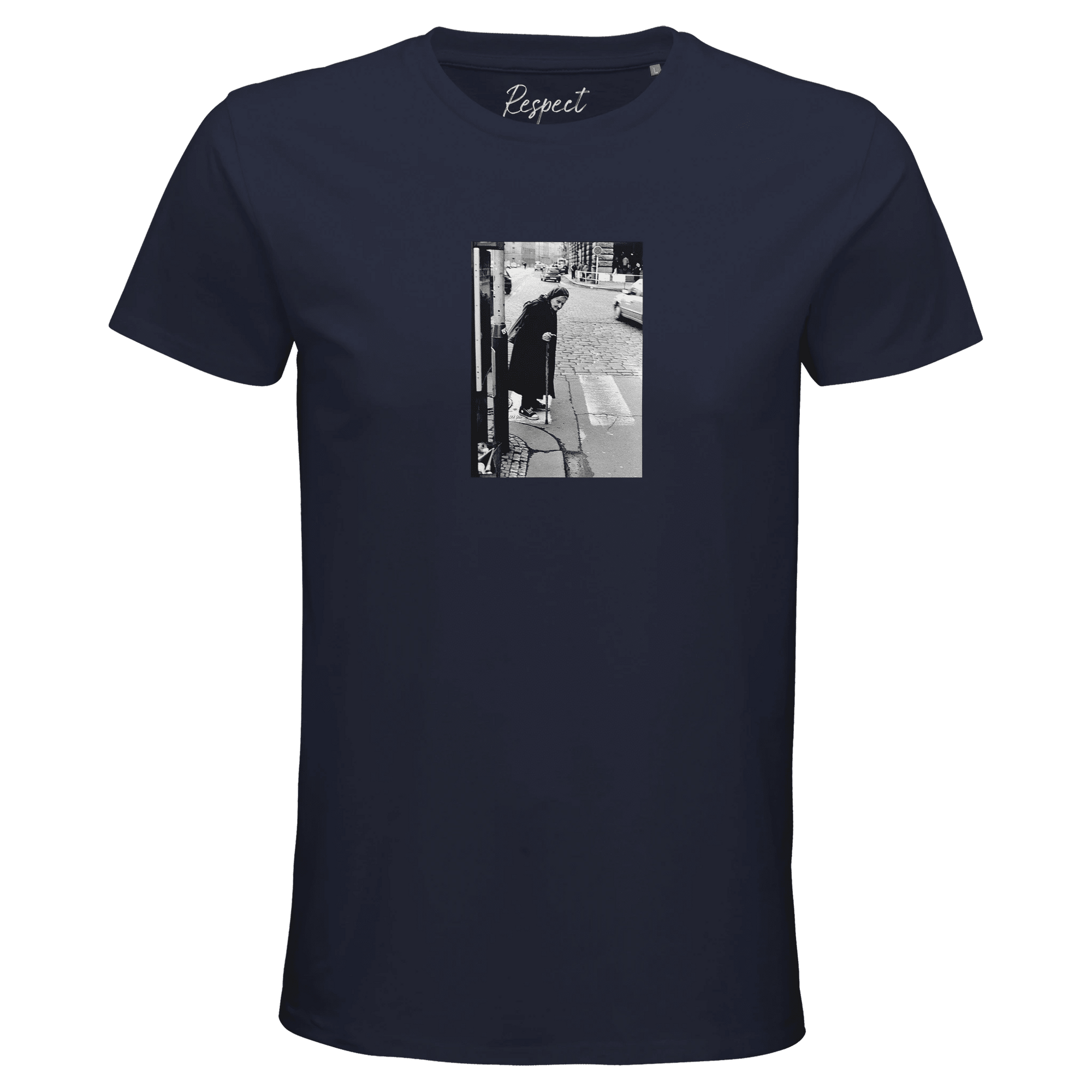 Respect - "Old Star" T-shirt French Navy XS 16
