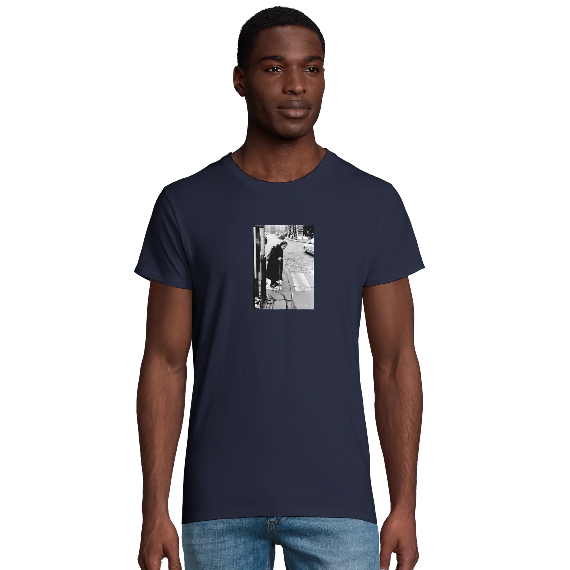 Respect - "Old Star" T-shirt French Navy XS 4