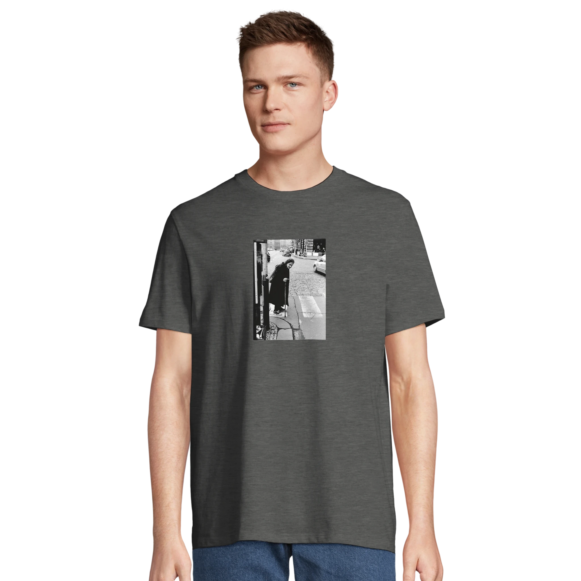 Respect - "Old Star" T-shirt Grey Melange XS 31