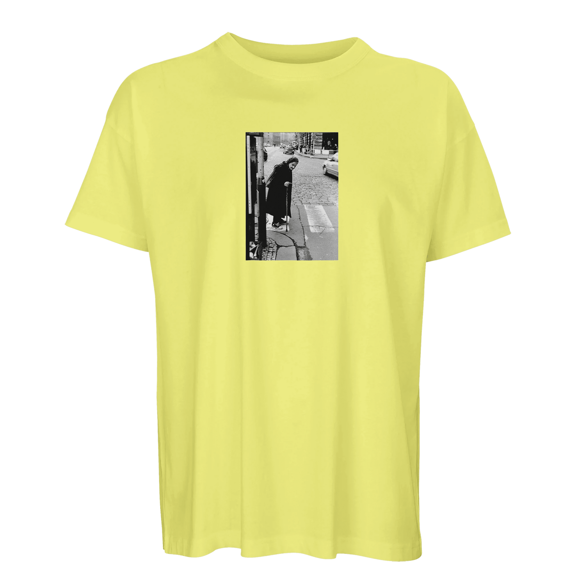 Respect - "Old Star" T-shirt Light Yellow S 19