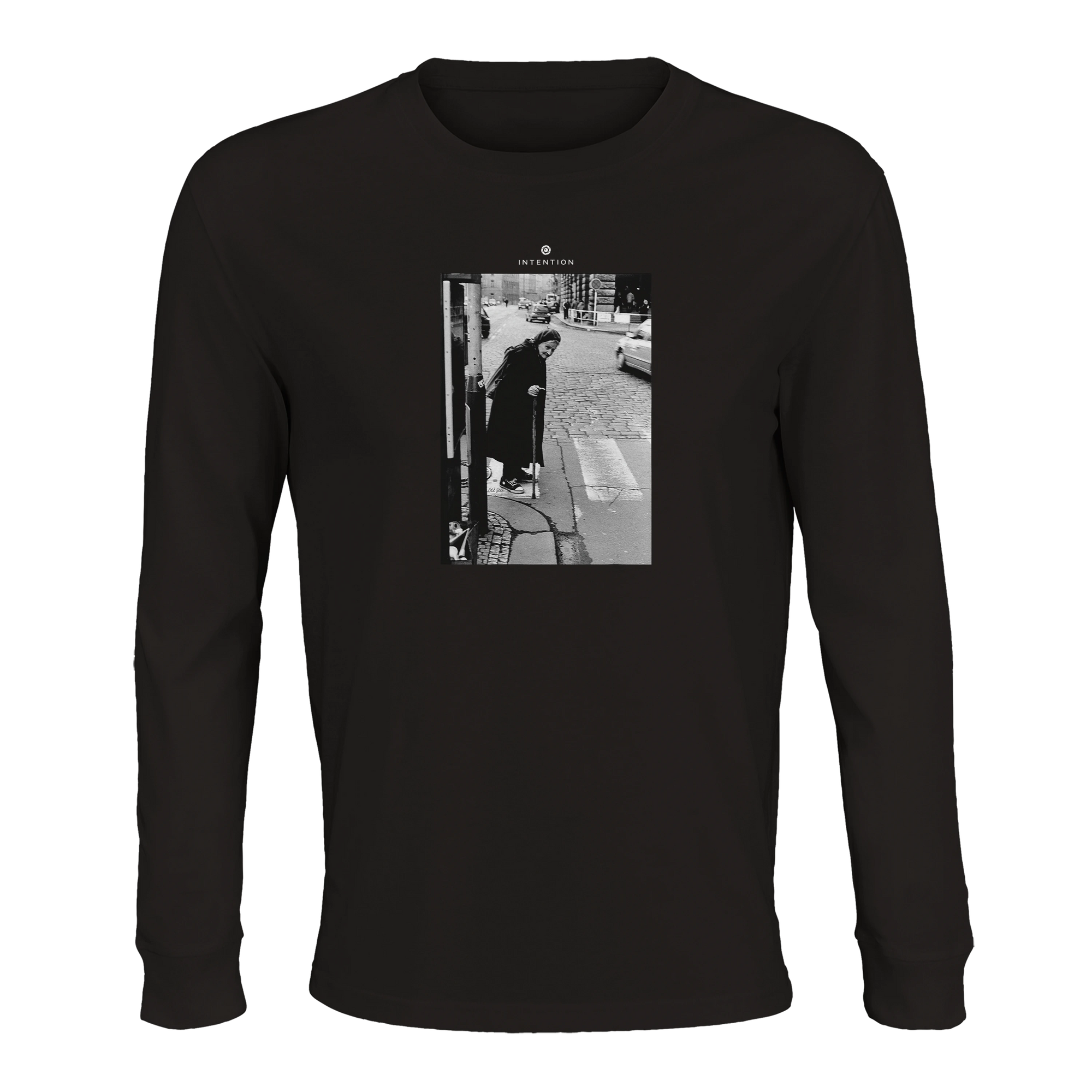 Respect - "Old Star" Long sleeve Deep Black 1