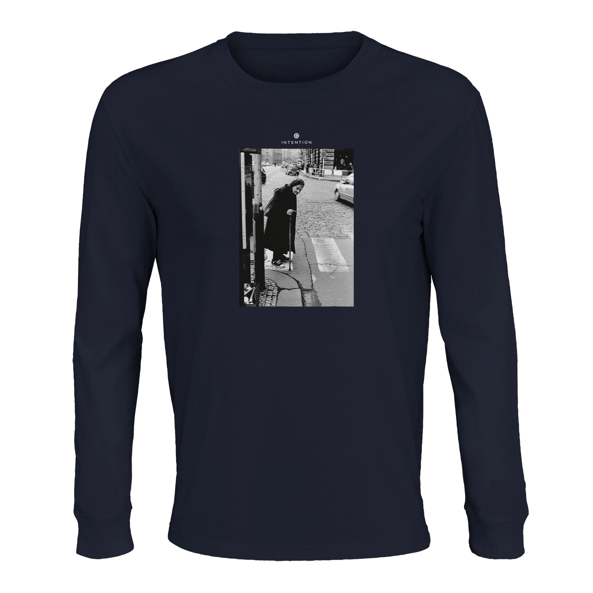 Respect - "Old Star" Long sleeve French Navy 1