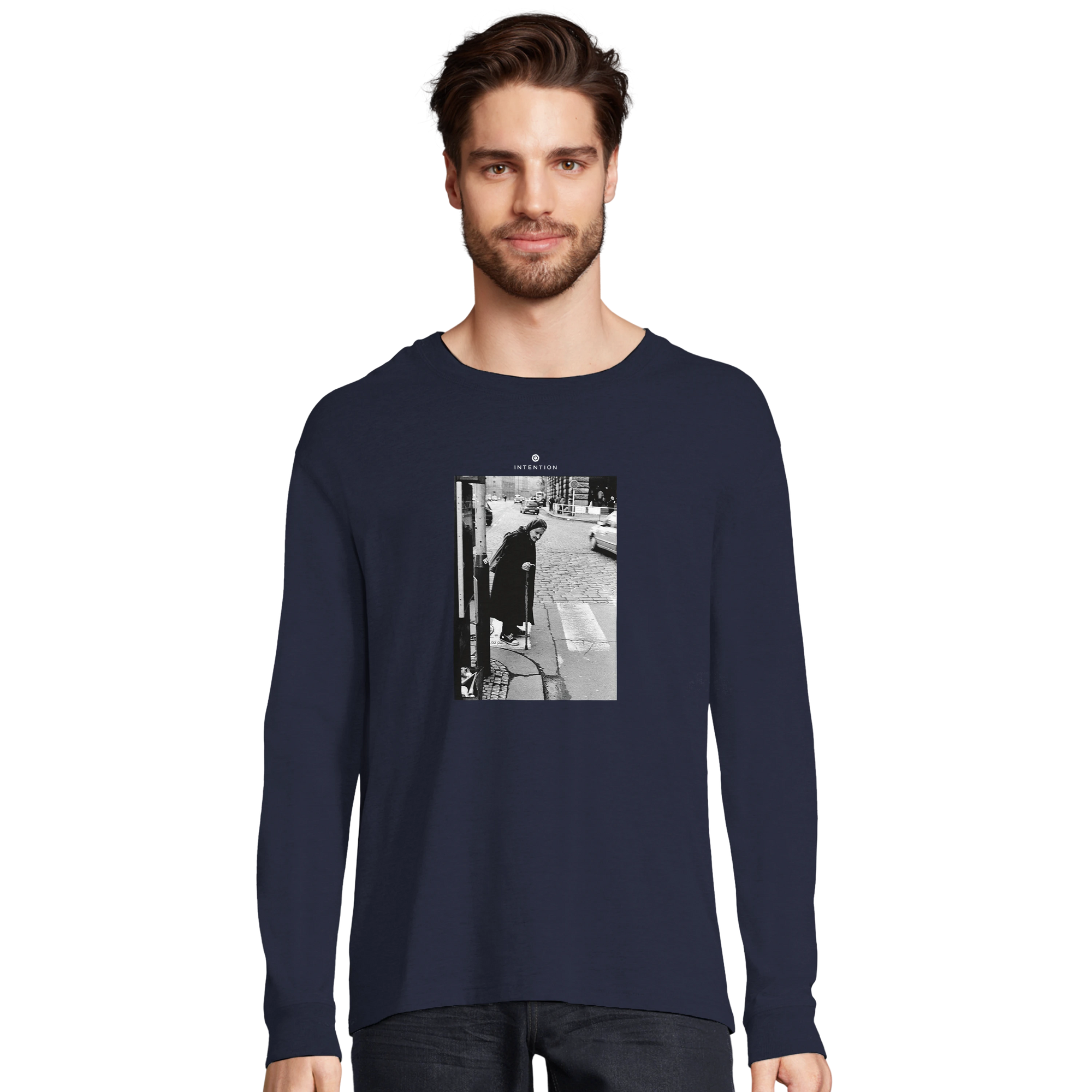 Respect - "Old Star" Long sleeve French Navy 4