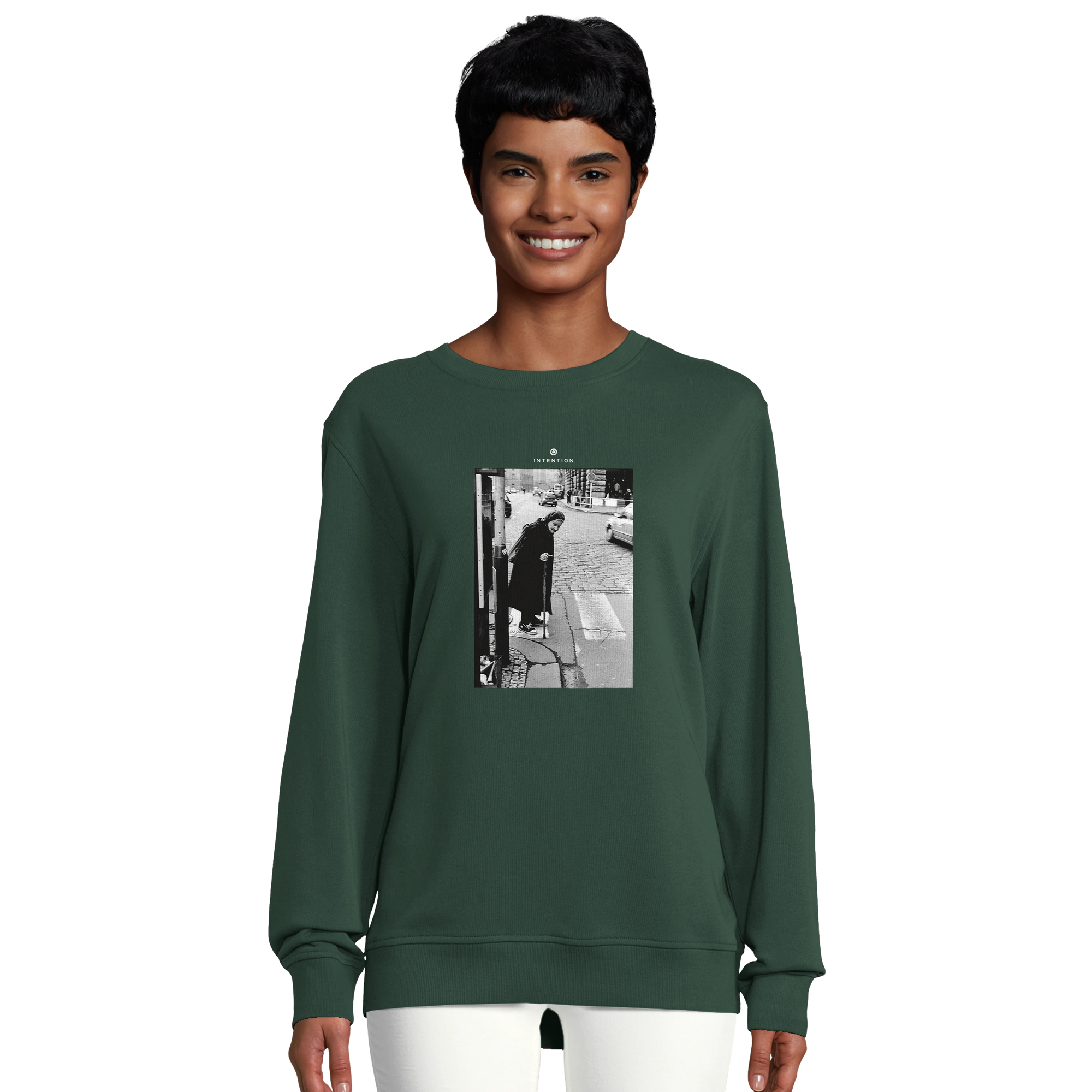 Respect - "Old Star" Sweatshirt Bottle Green 6
