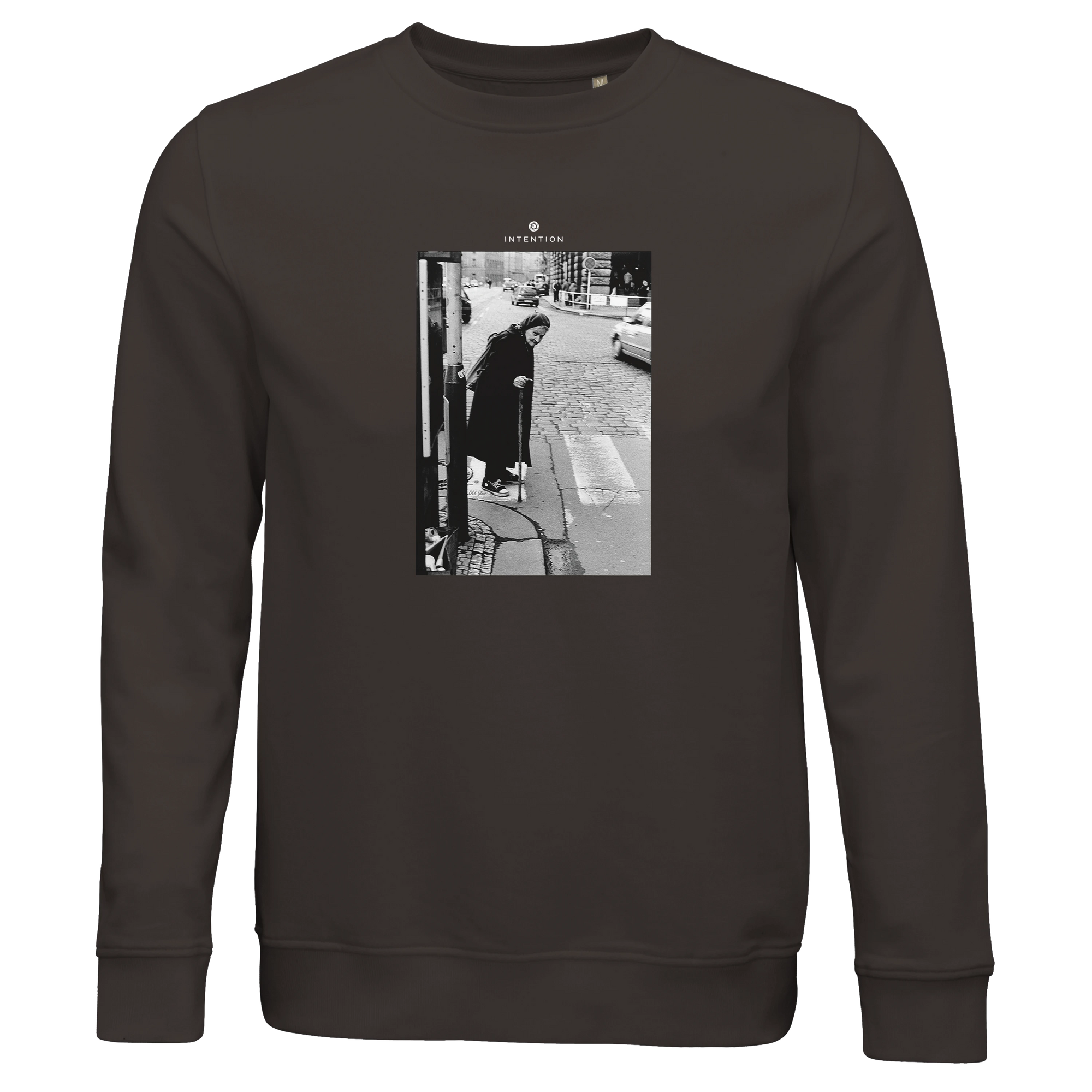 Respect - "Old Star" Sweatshirt deep charcoal grey 1